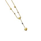 Crystal Heart Drop Necklace