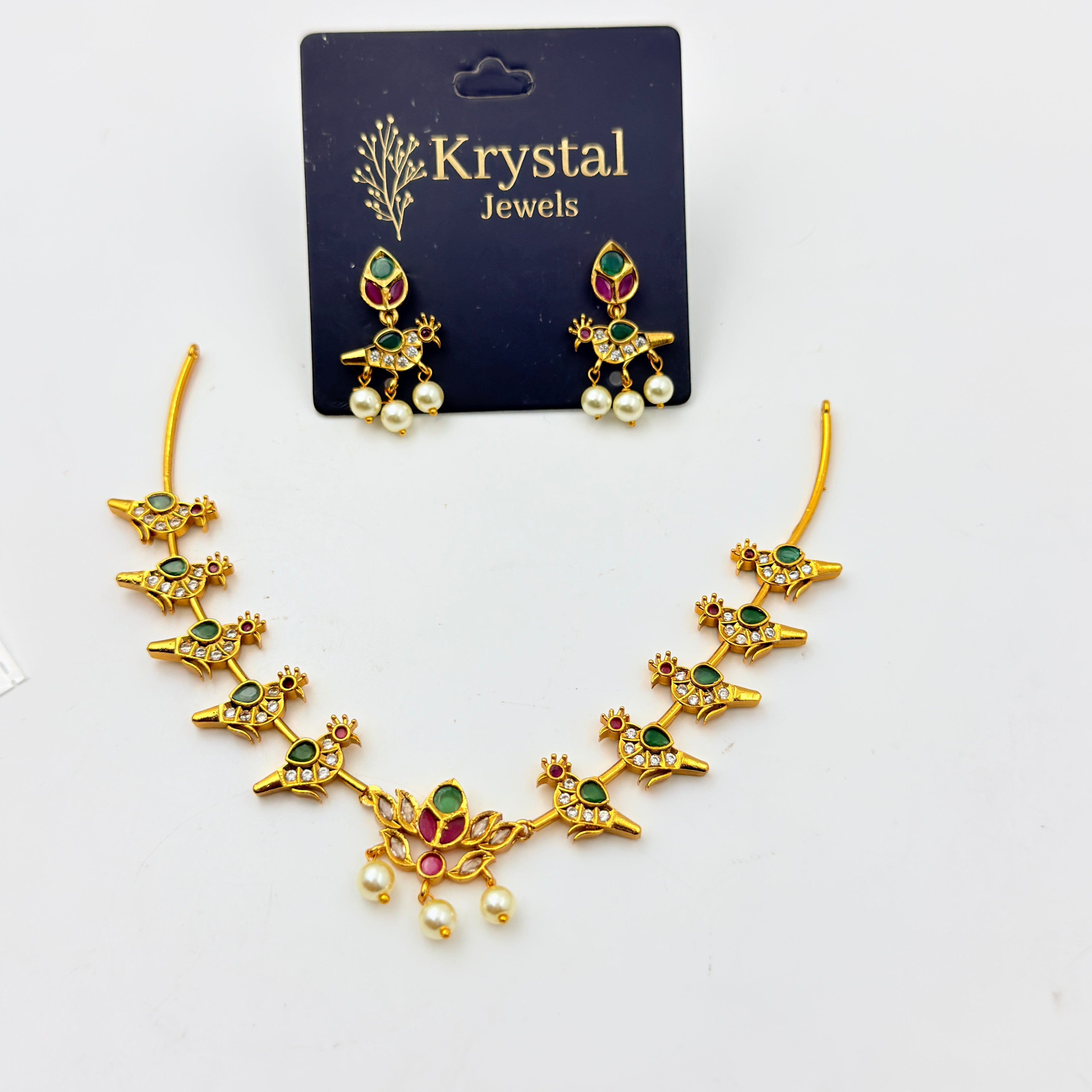 Heritage Peacock Necklace Set