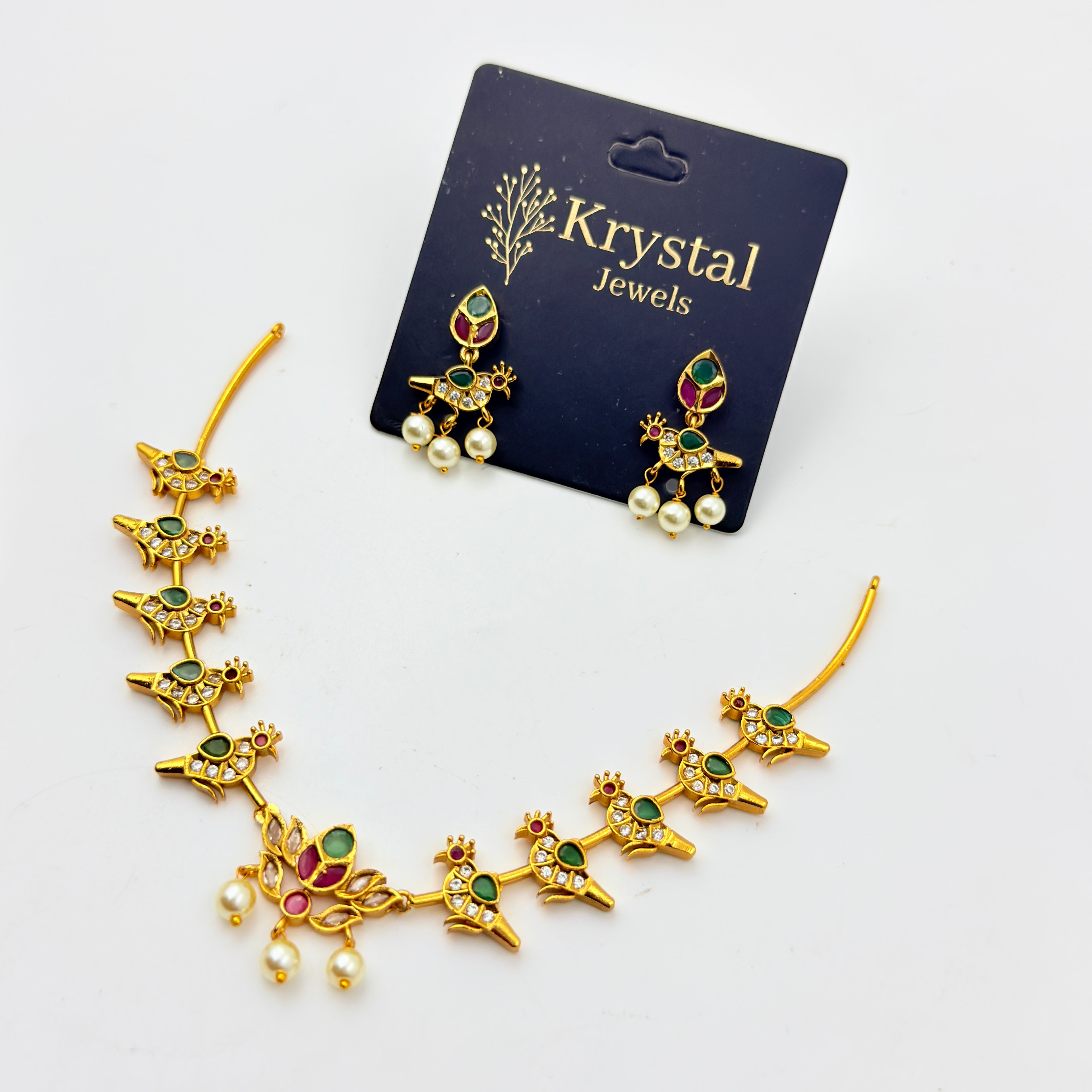 Heritage Peacock Necklace Set