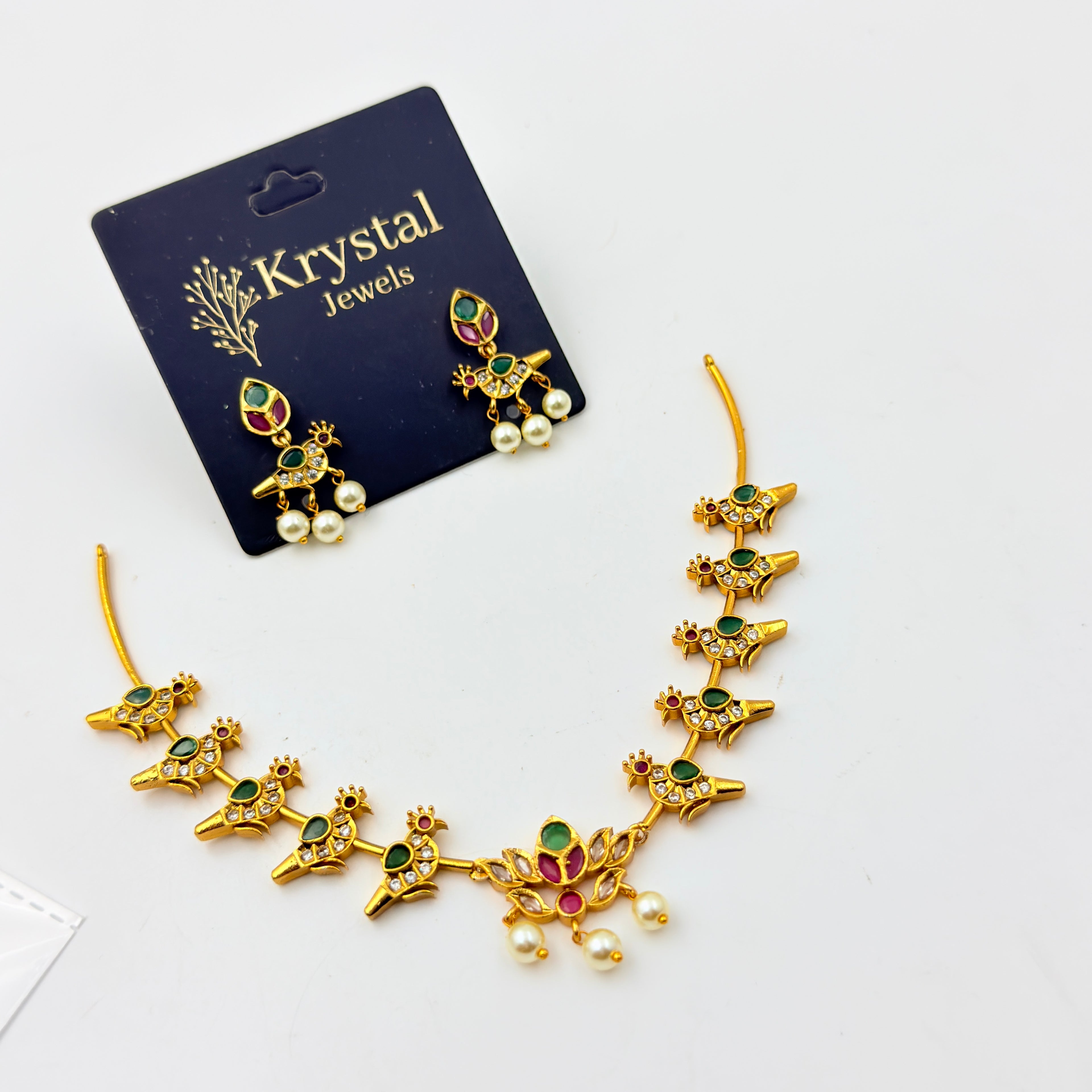Heritage Peacock Necklace Set