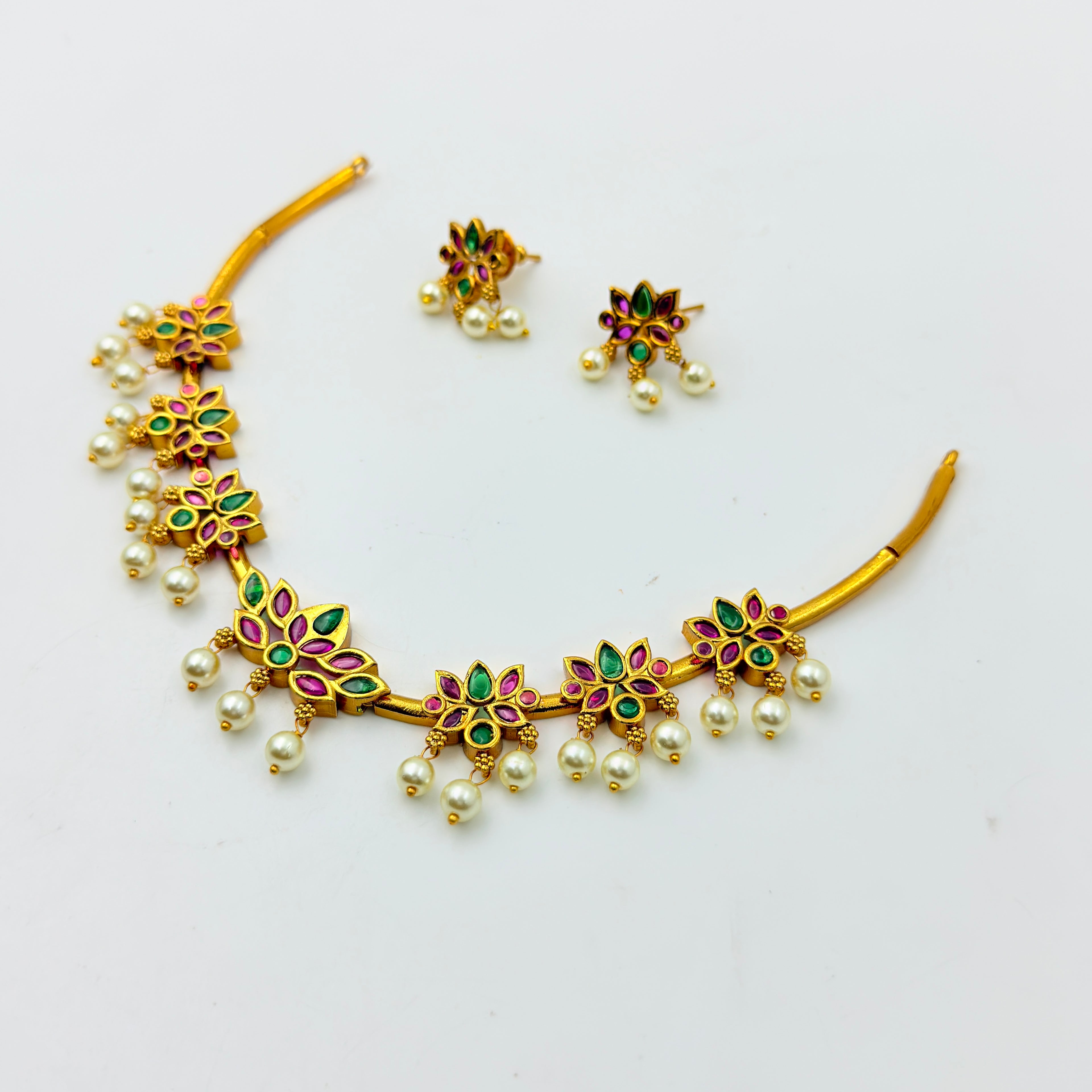 Vibrant Floral Necklace Set