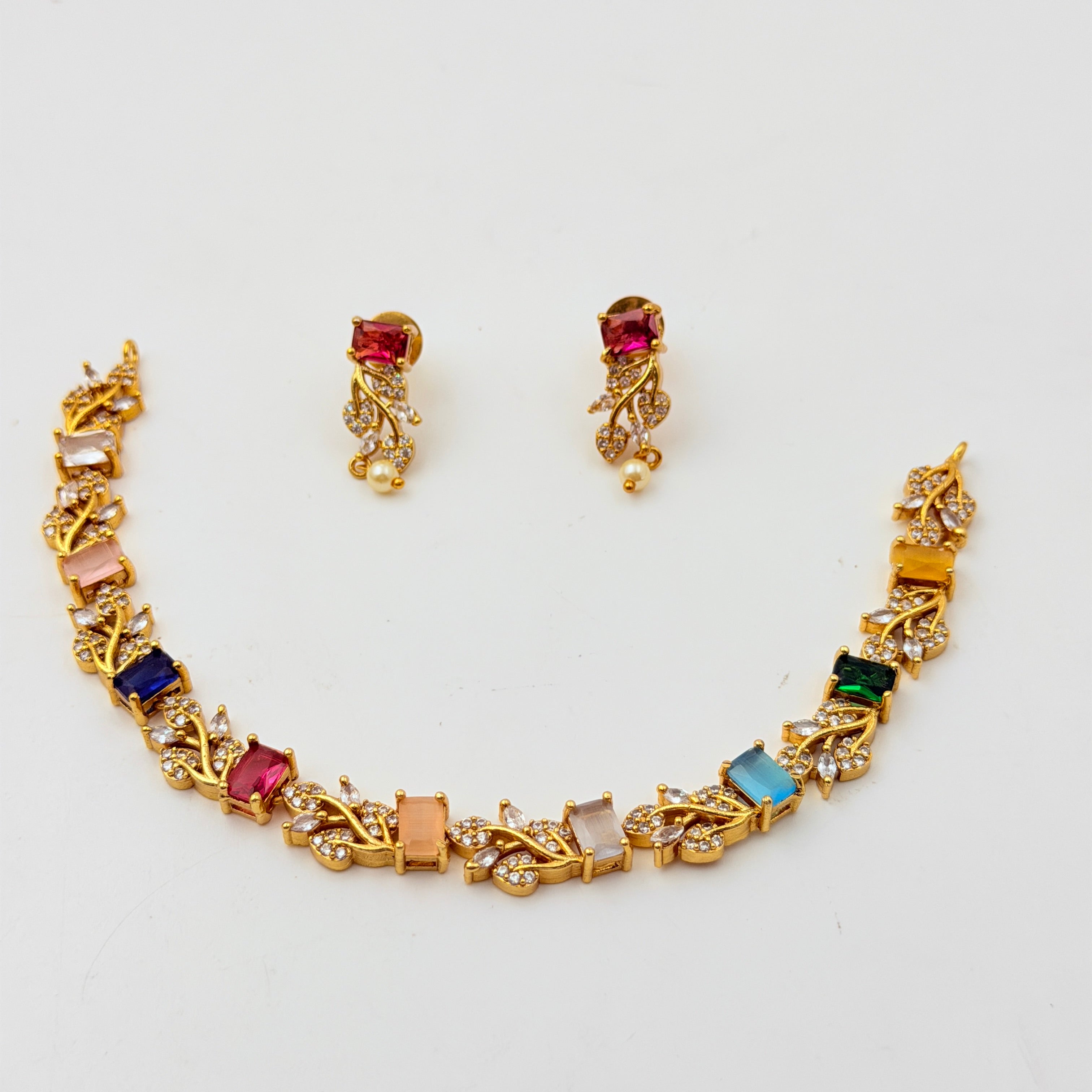 Colorful Vine Necklace Set