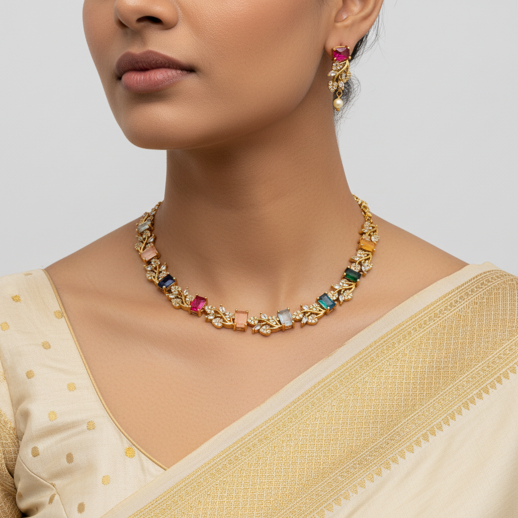 Colorful Vine Necklace Set