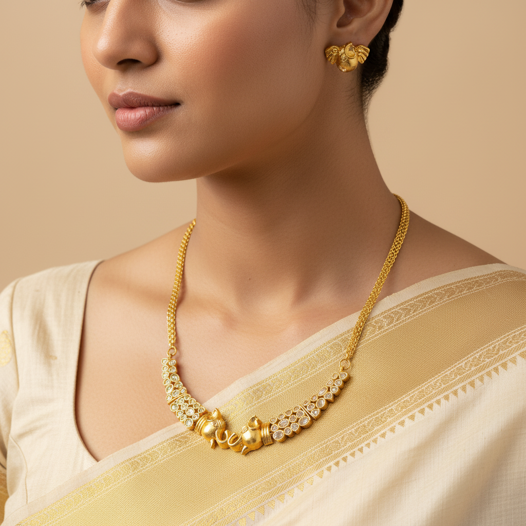 Heritage Elephant Necklace Set