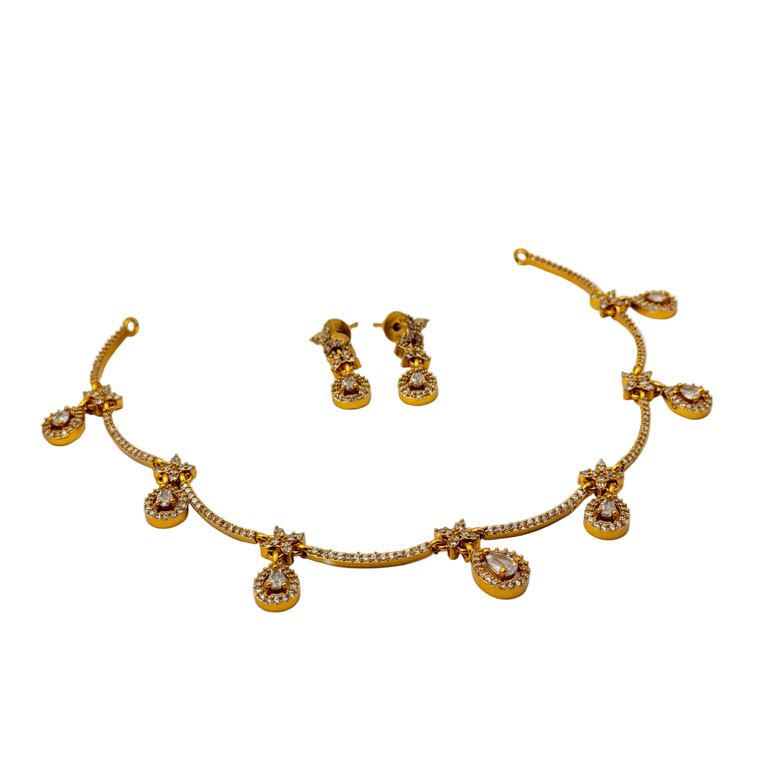 Elegant Teardrop Necklace Set