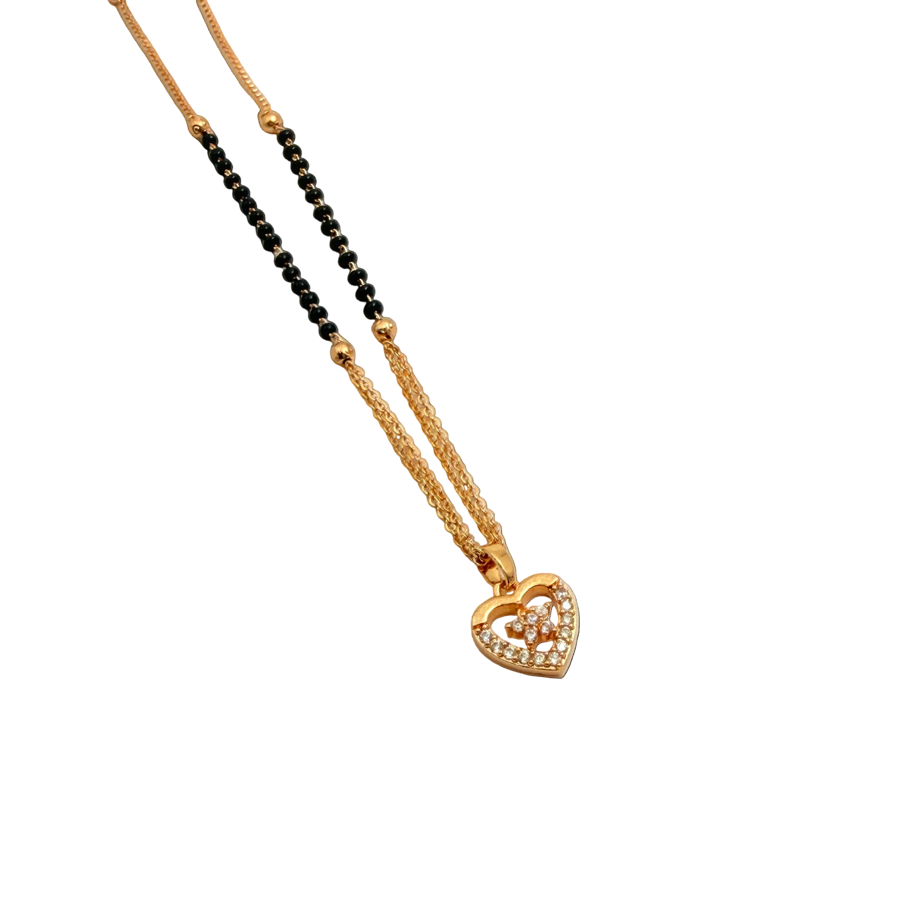 Elegant Heart Mangalsutra Necklace