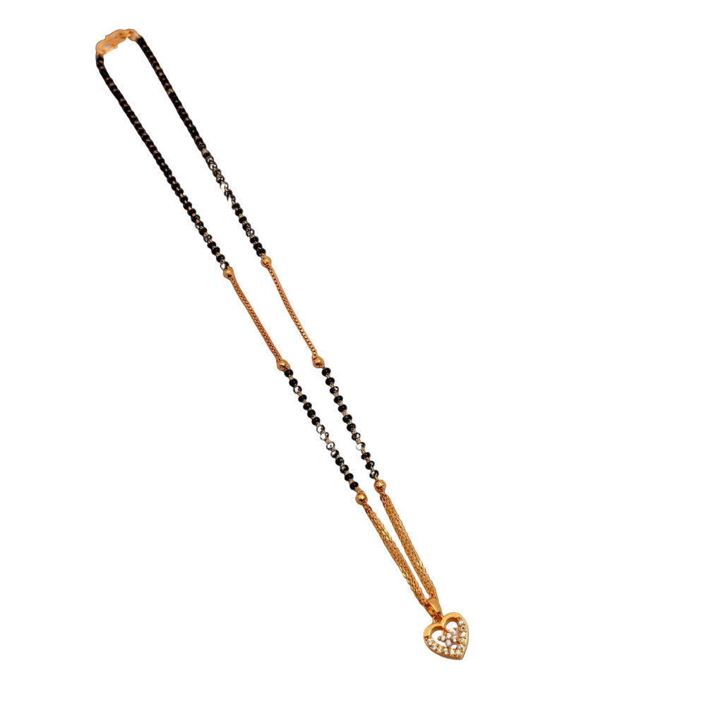 Elegant Heart Mangalsutra Necklace