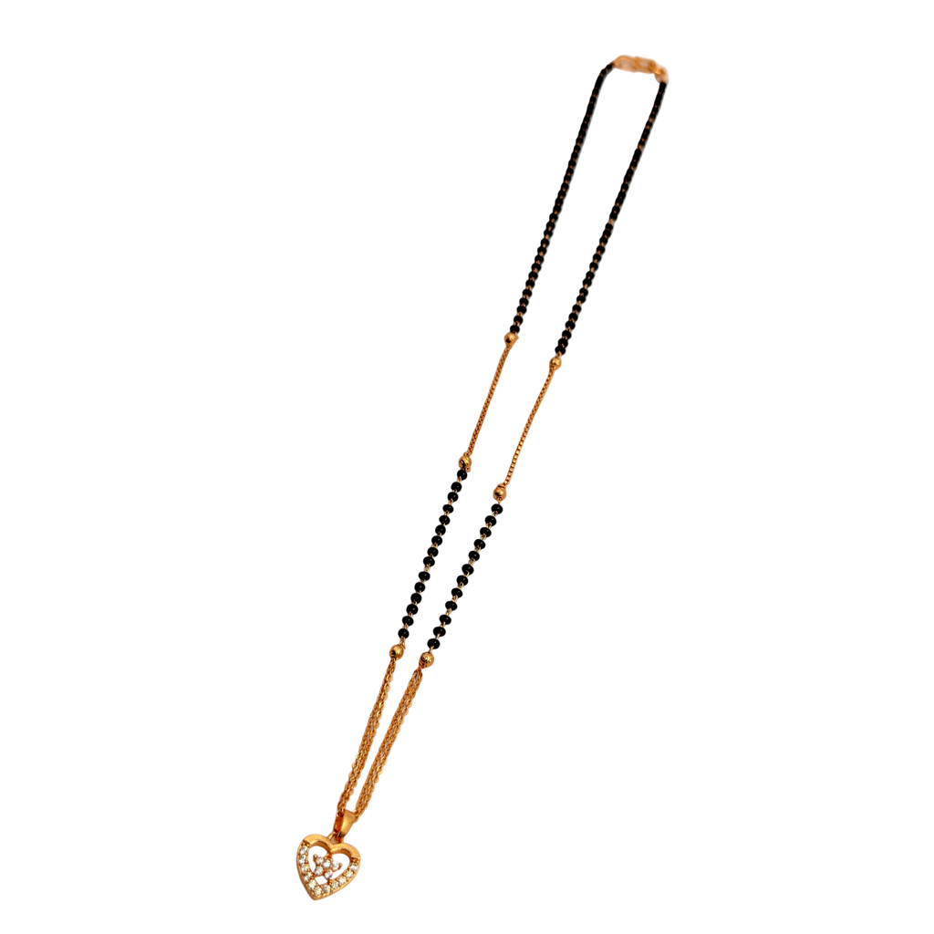 Elegant Heart Mangalsutra Necklace