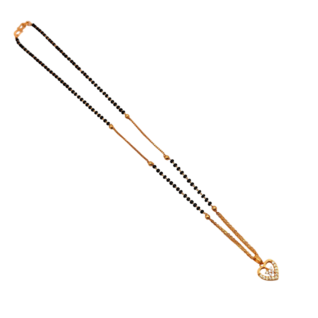 Elegant Heart Mangalsutra Necklace