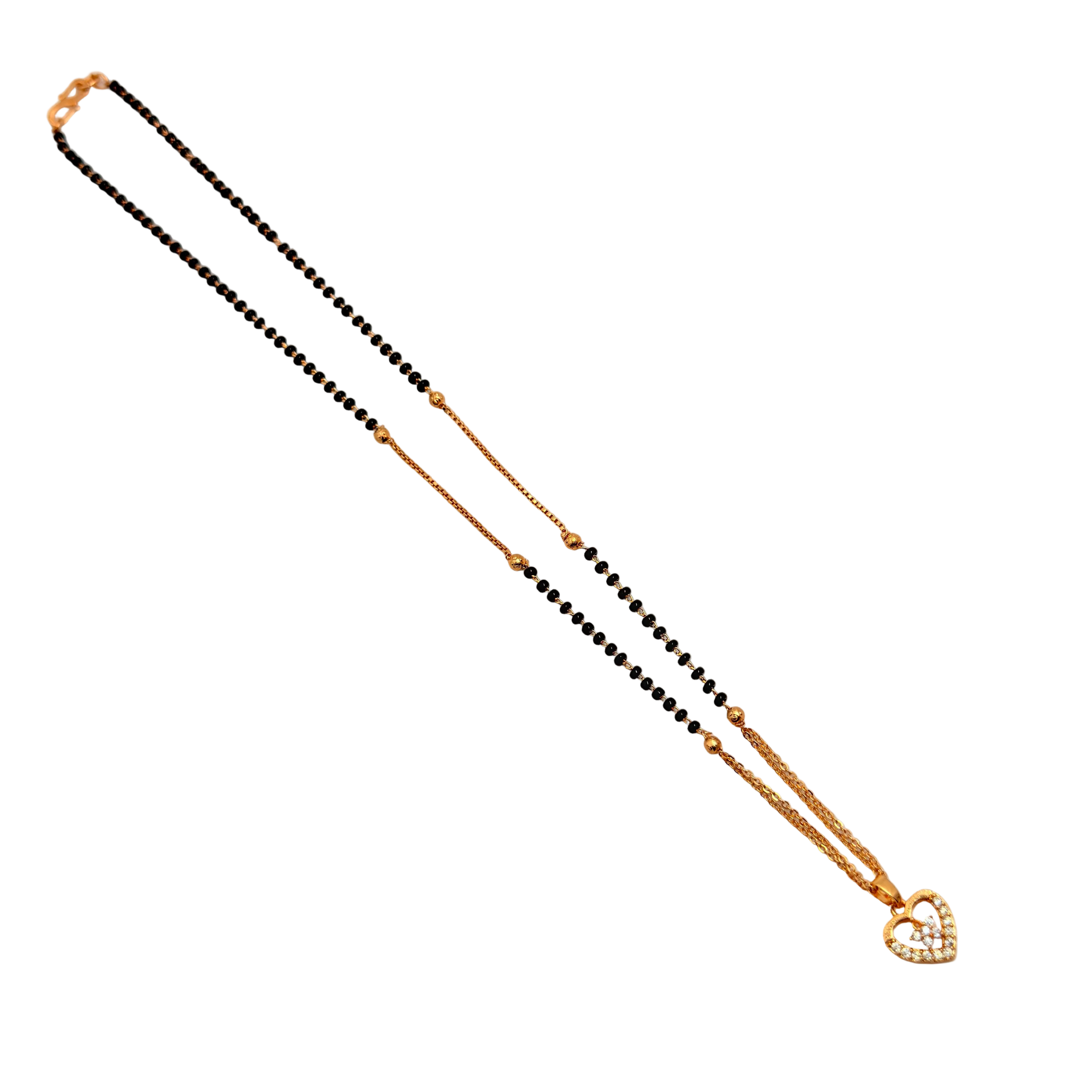 Elegant Heart Mangalsutra Necklace