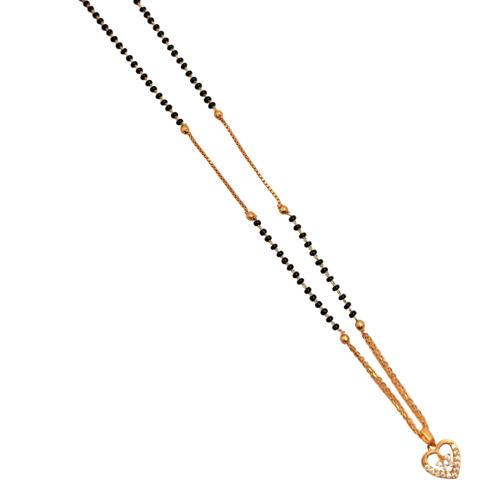 Elegant Heart Mangalsutra Necklace