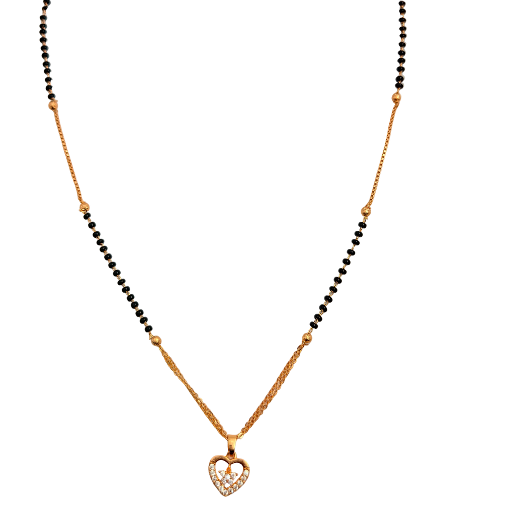 Elegant Heart Mangalsutra Necklace
