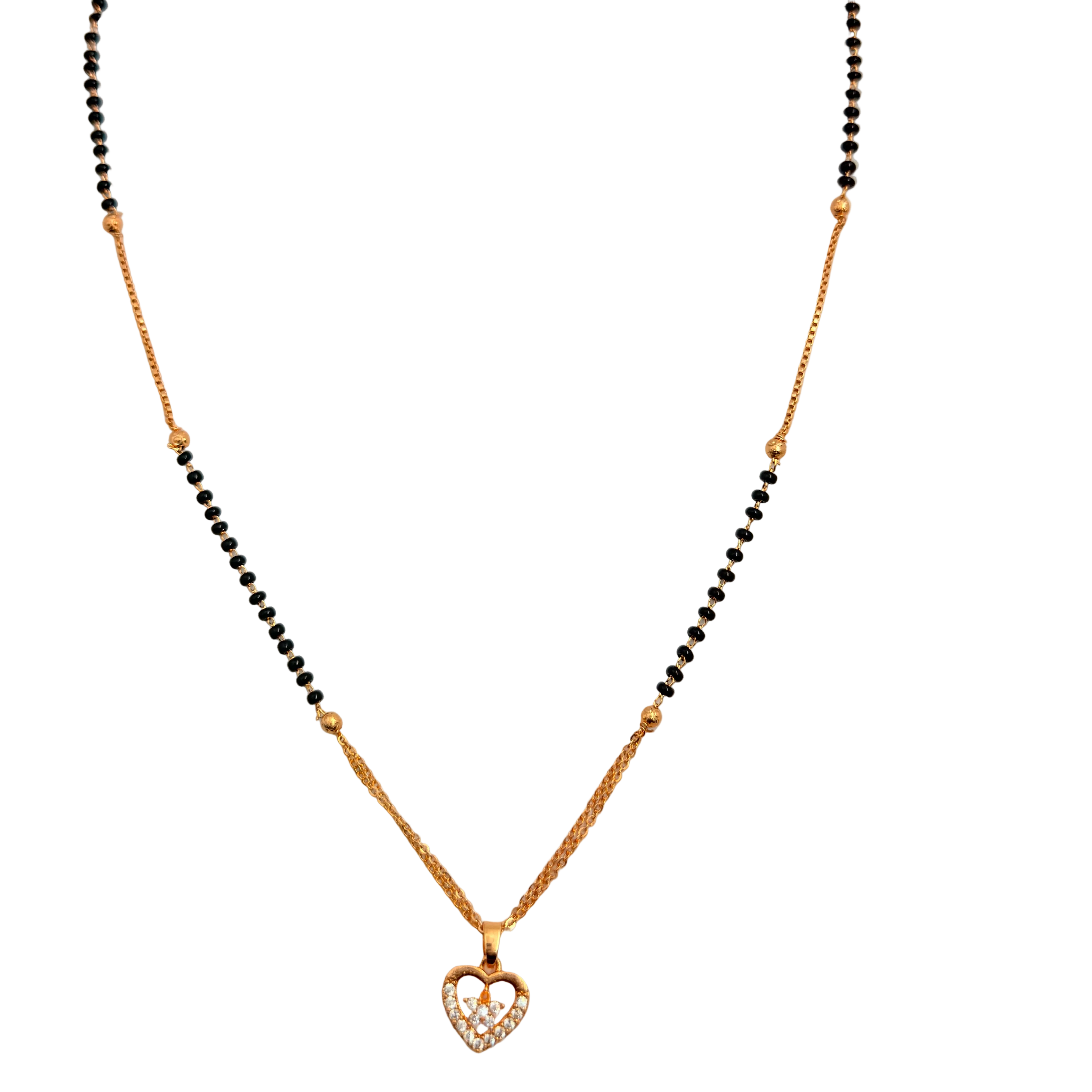 Elegant Heart Mangalsutra Necklace