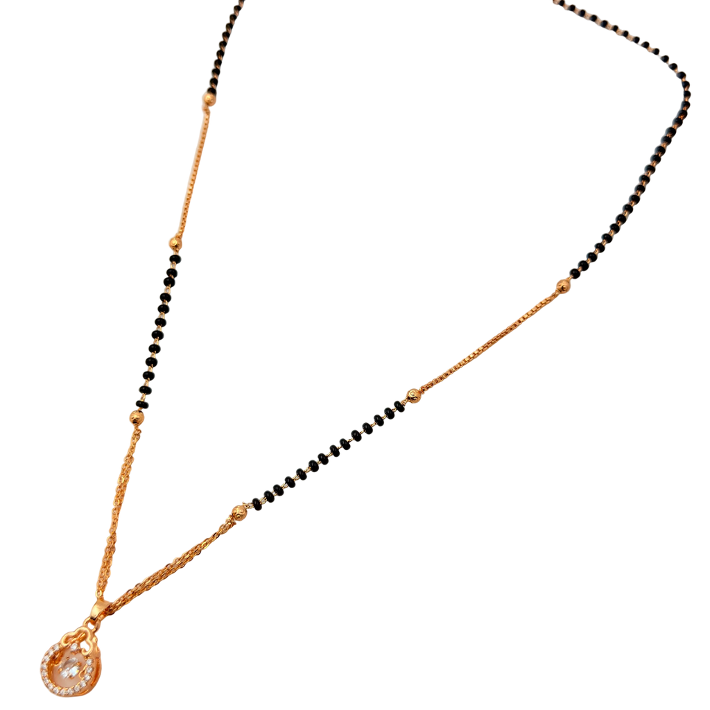 Graceful Teardrop Mangalsutra Necklace