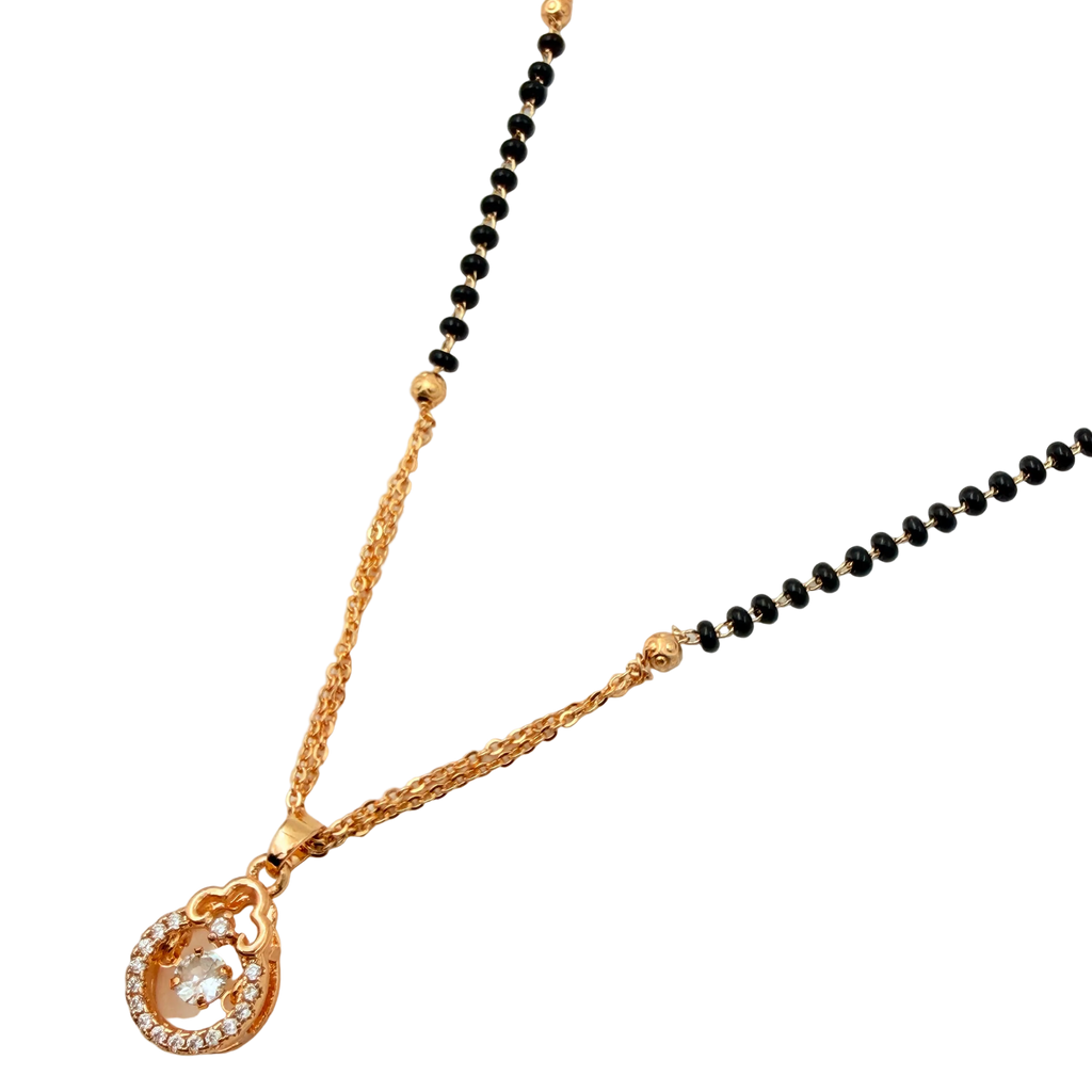Graceful Teardrop Mangalsutra Necklace