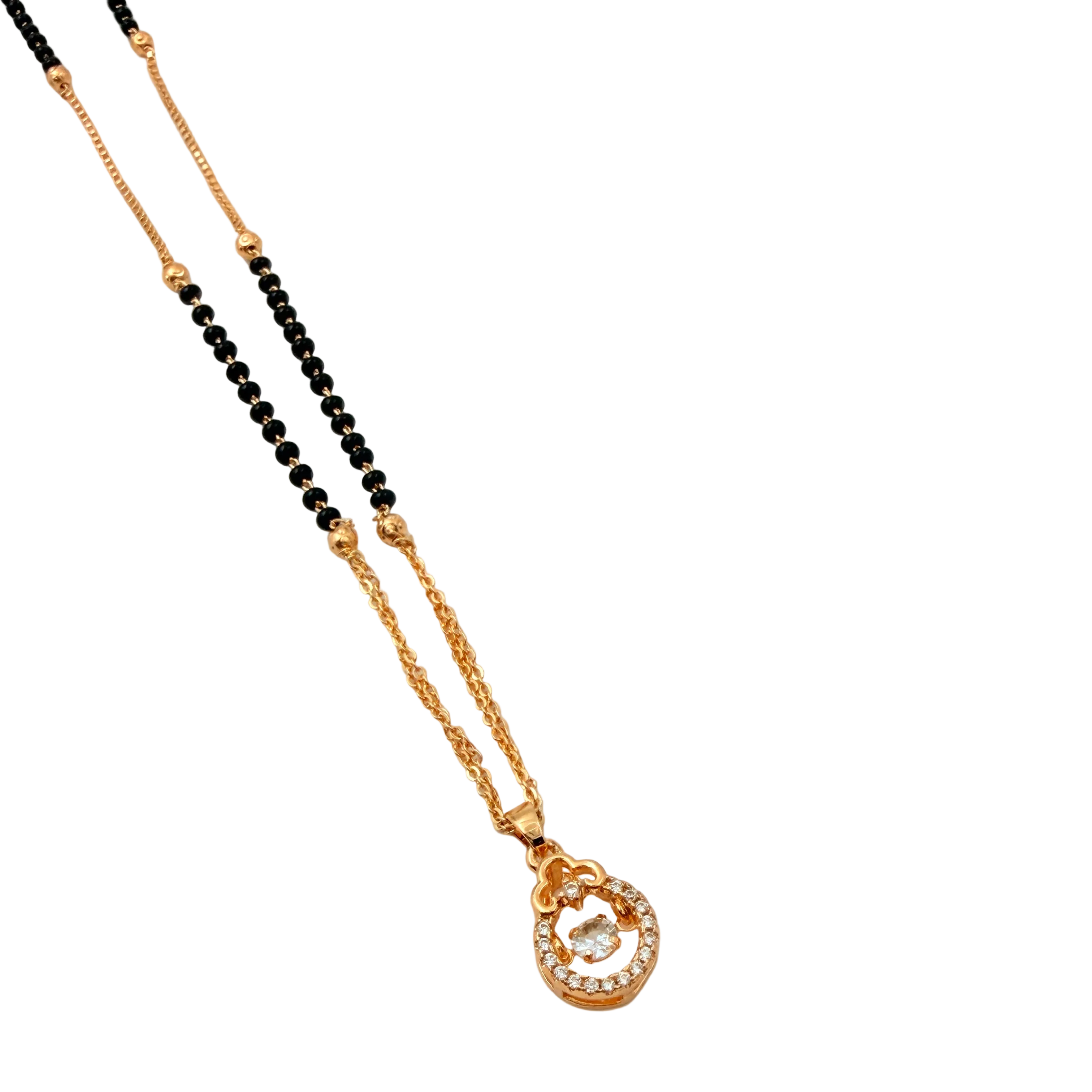 Graceful Teardrop Mangalsutra Necklace