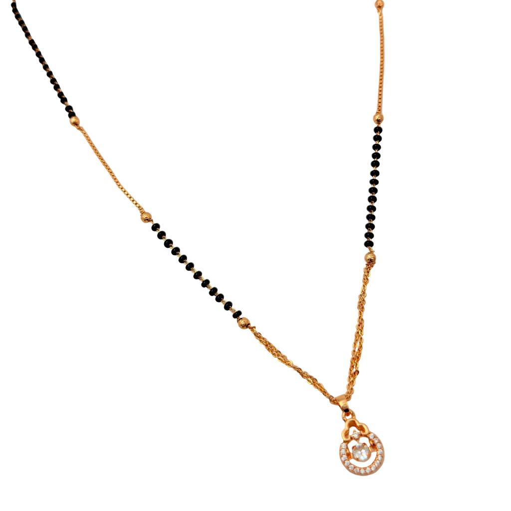 Graceful Teardrop Mangalsutra Necklace