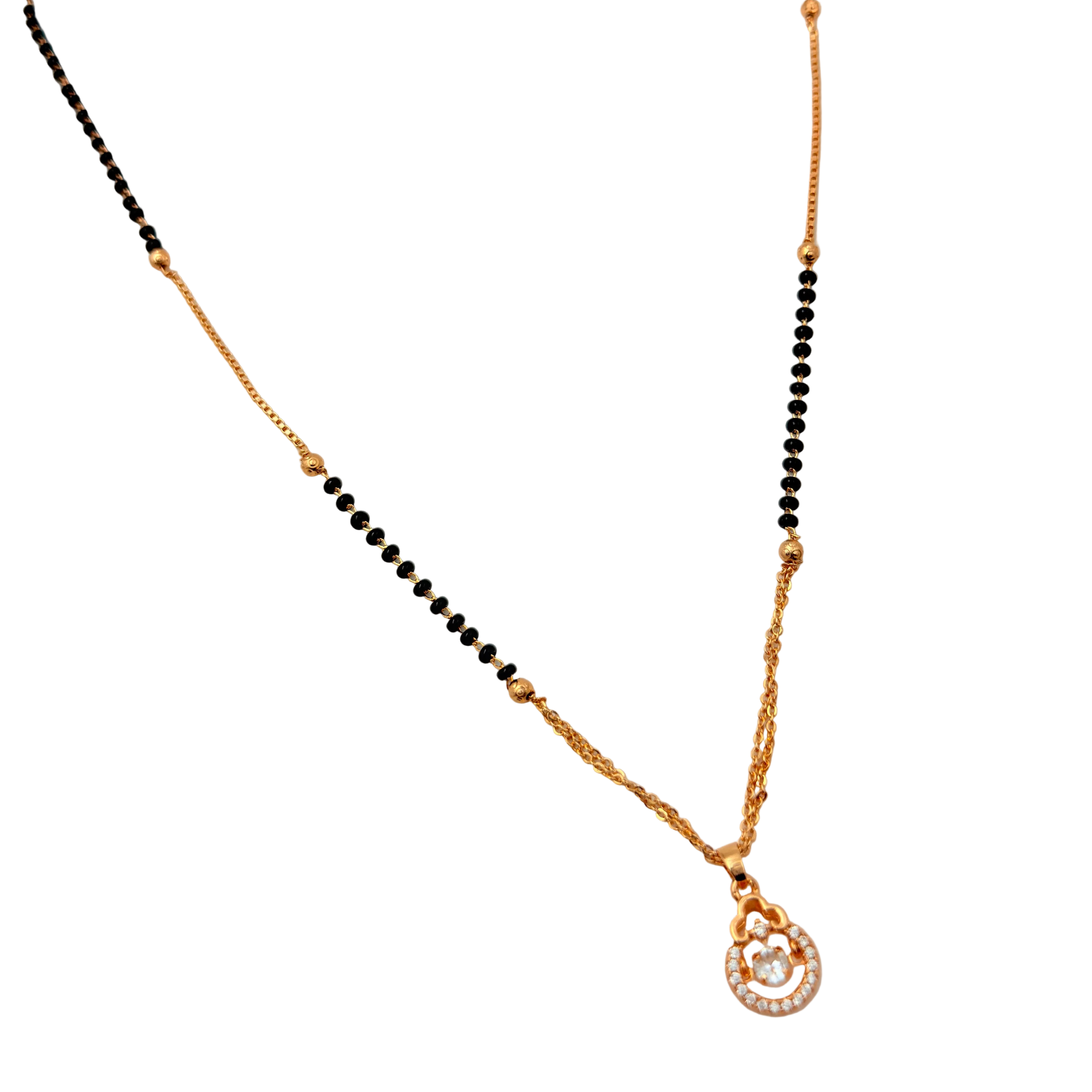 Graceful Teardrop Mangalsutra Necklace