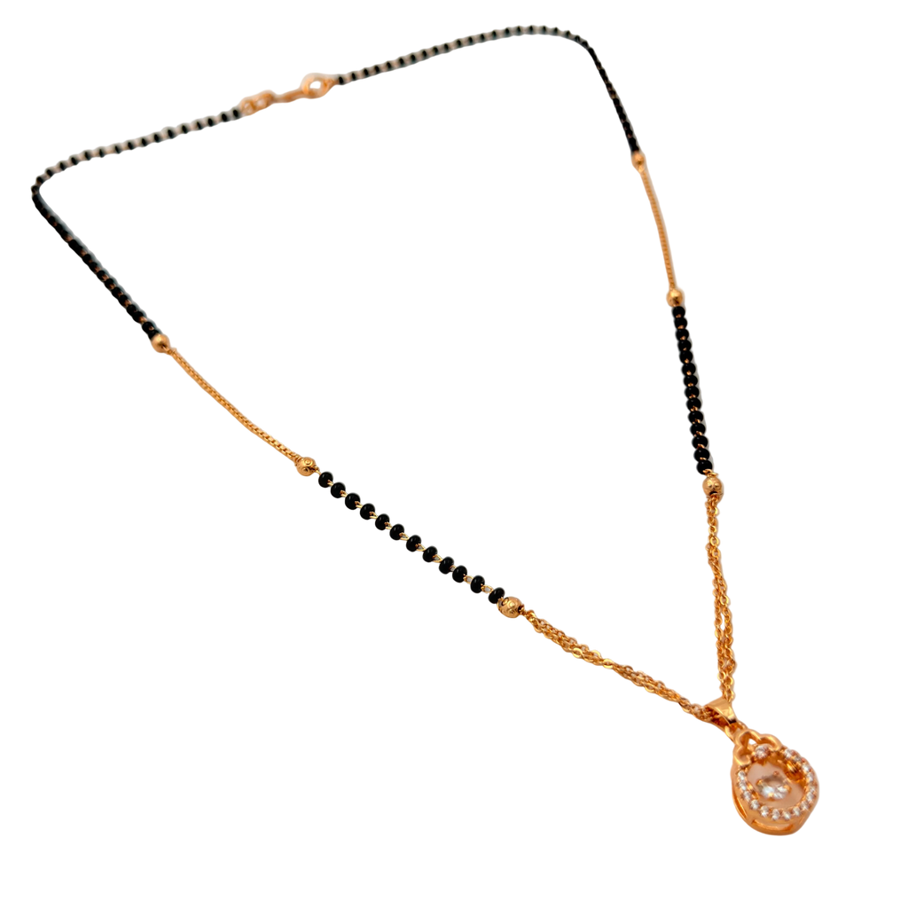 Graceful Teardrop Mangalsutra Necklace