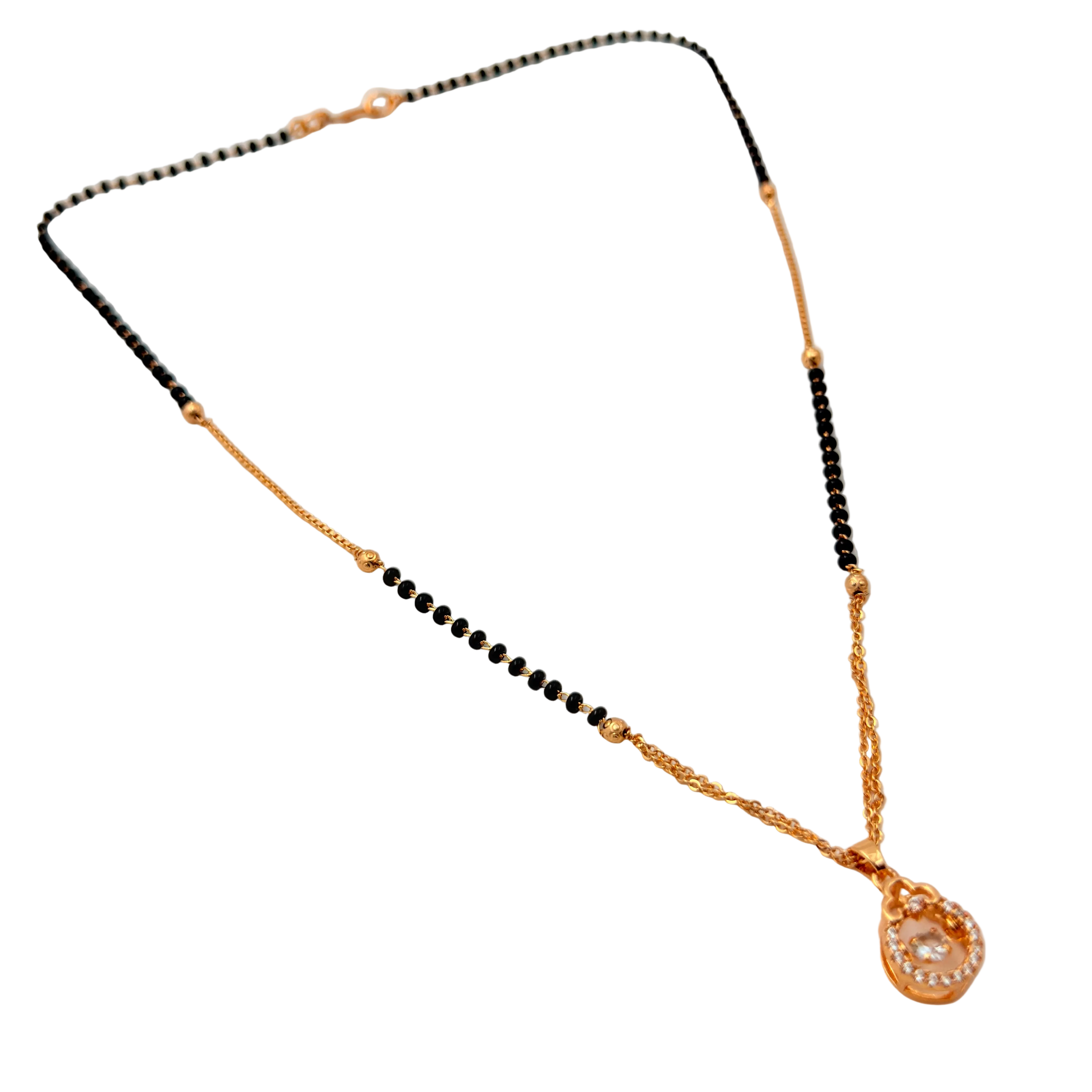 Graceful Teardrop Mangalsutra Necklace