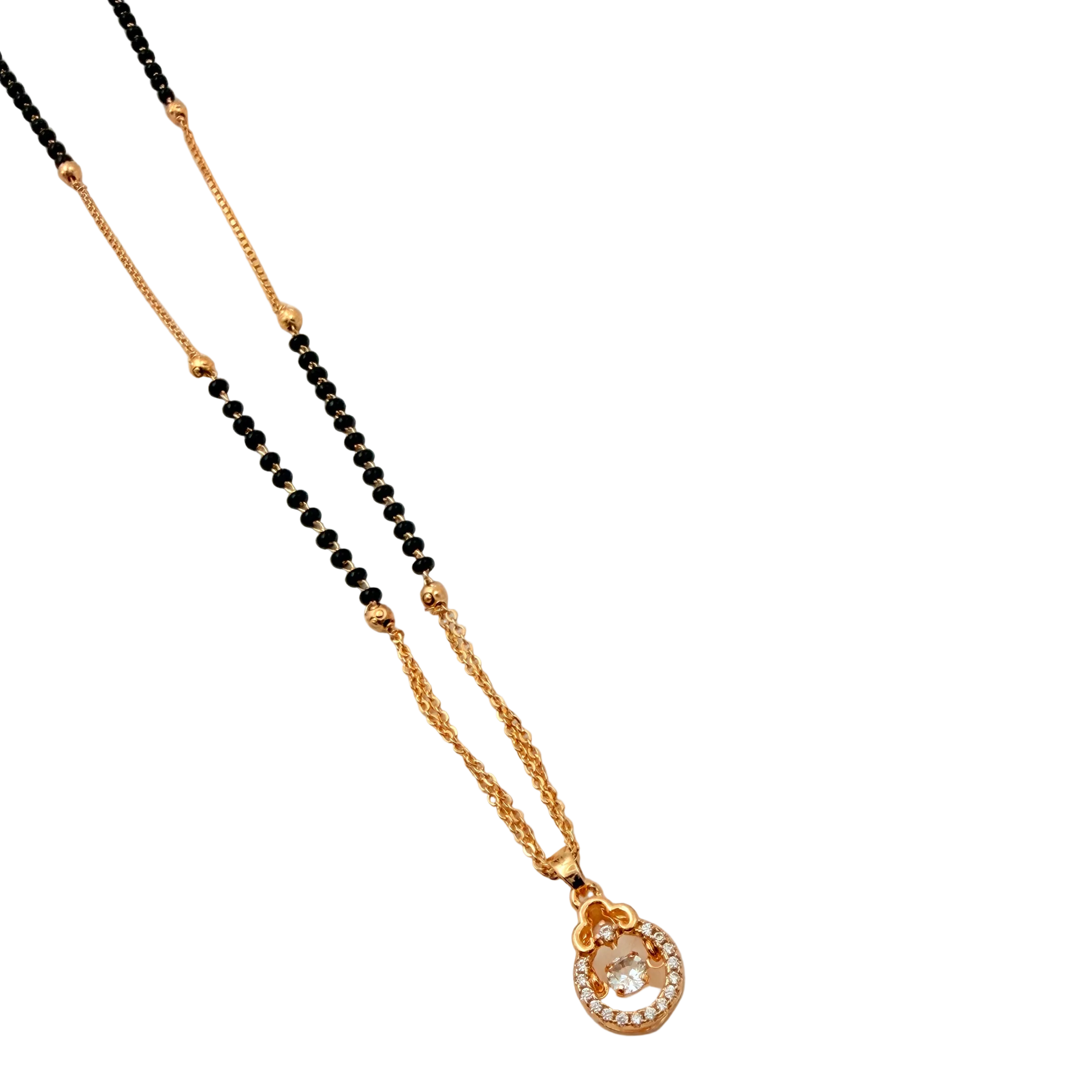 Graceful Teardrop Mangalsutra Necklace