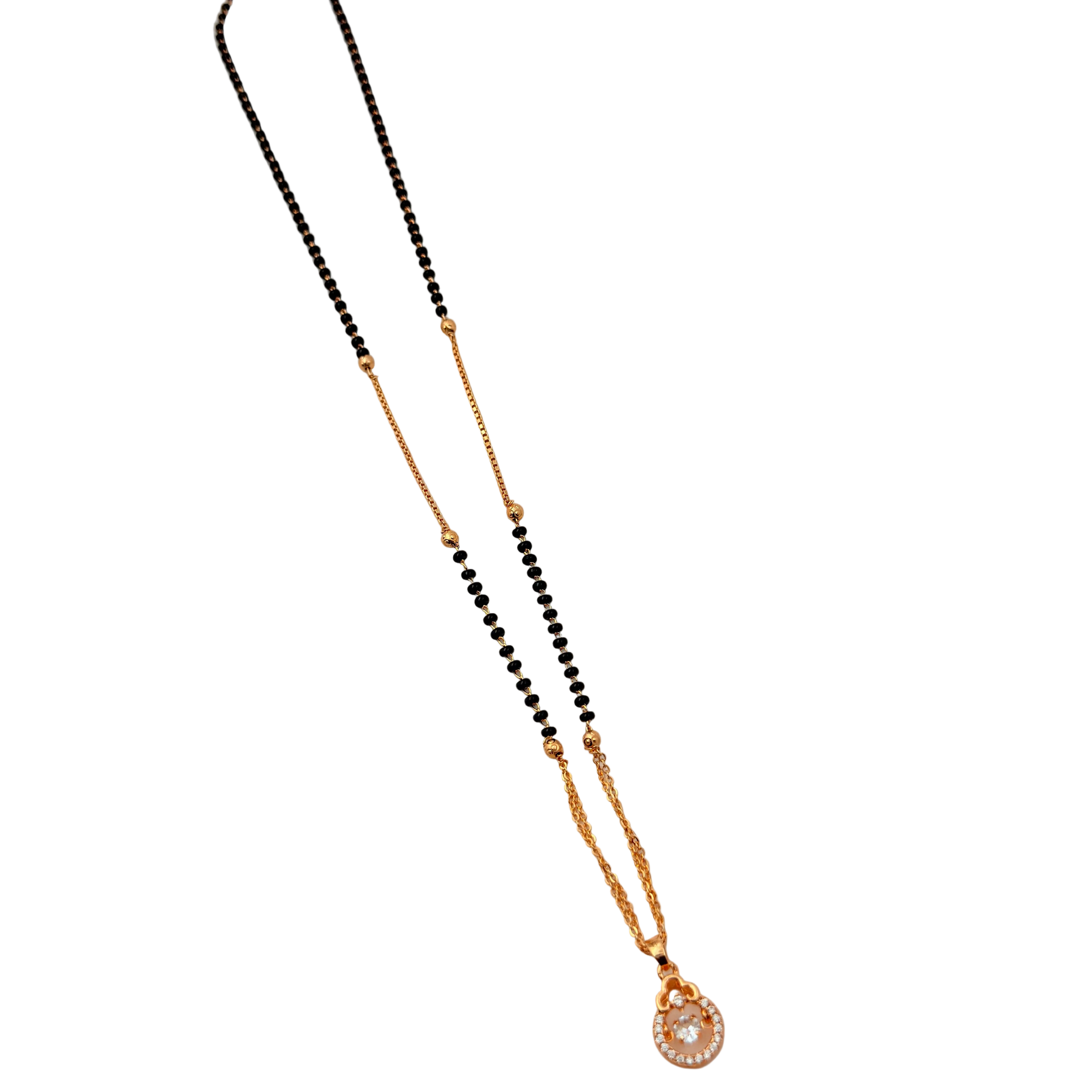 Graceful Teardrop Mangalsutra Necklace