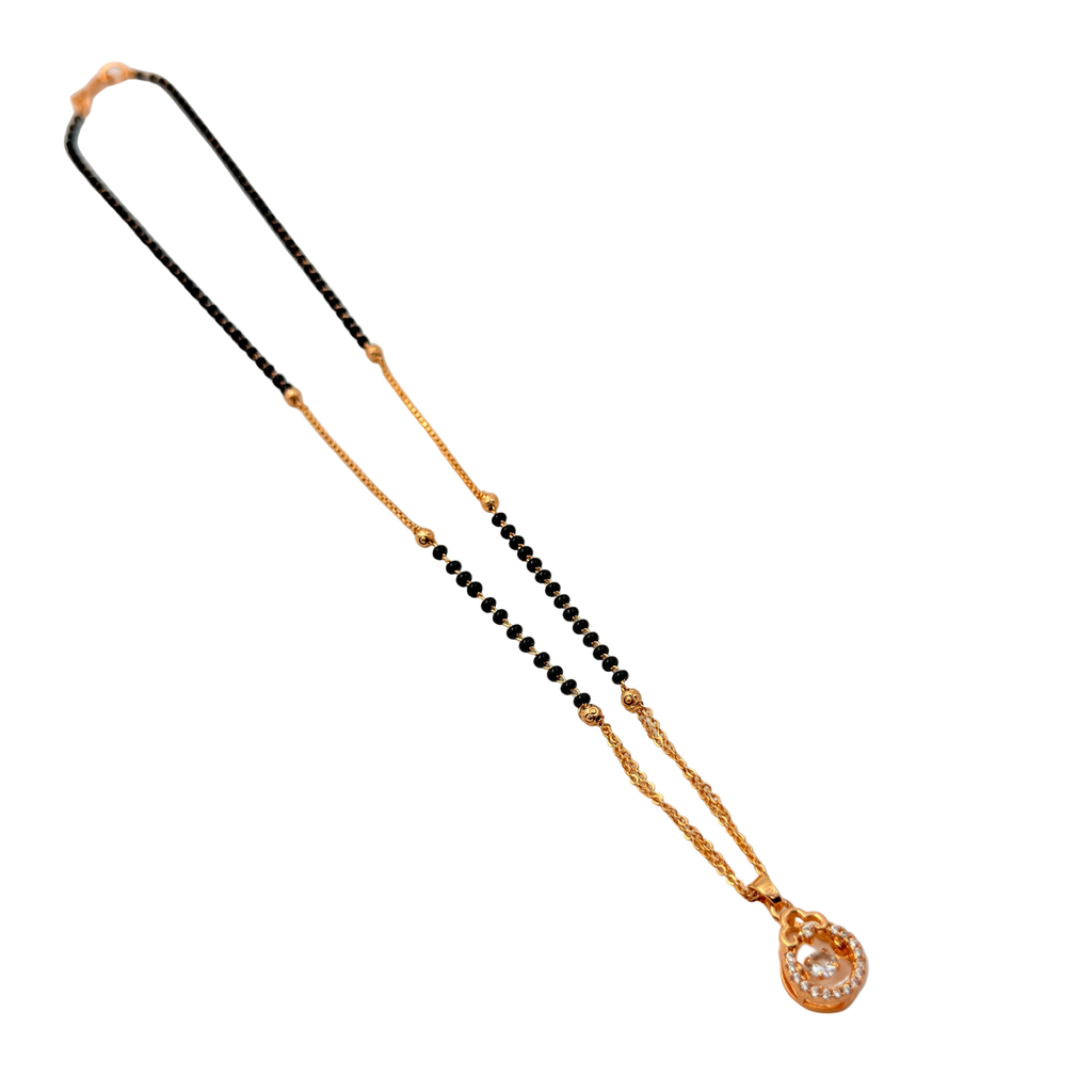 Graceful Teardrop Mangalsutra Necklace