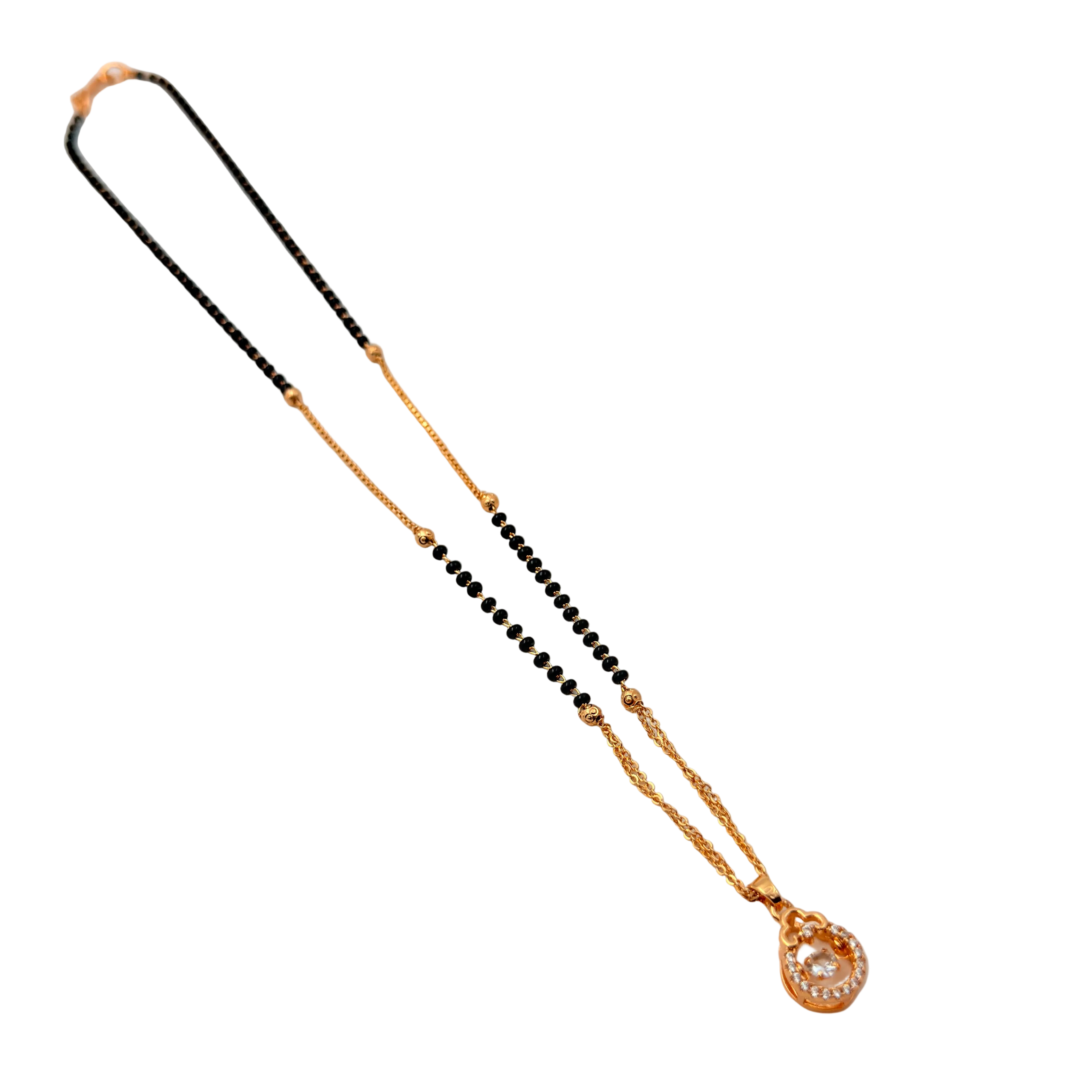Graceful Teardrop Mangalsutra Necklace