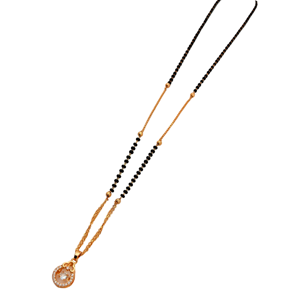 Graceful Teardrop Mangalsutra Necklace