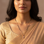 Radiant Leaf Mangalsutra Necklace