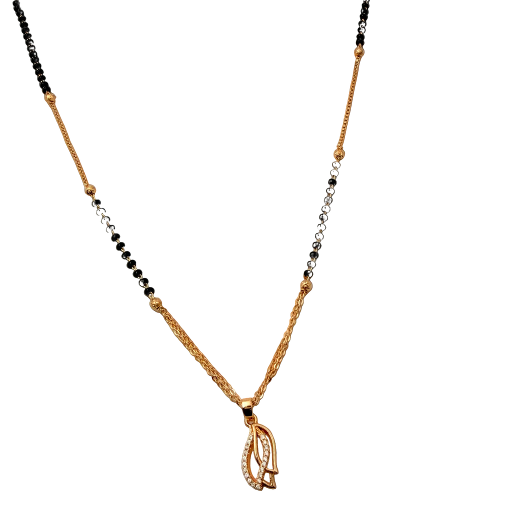 Radiant Leaf Mangalsutra Necklace
