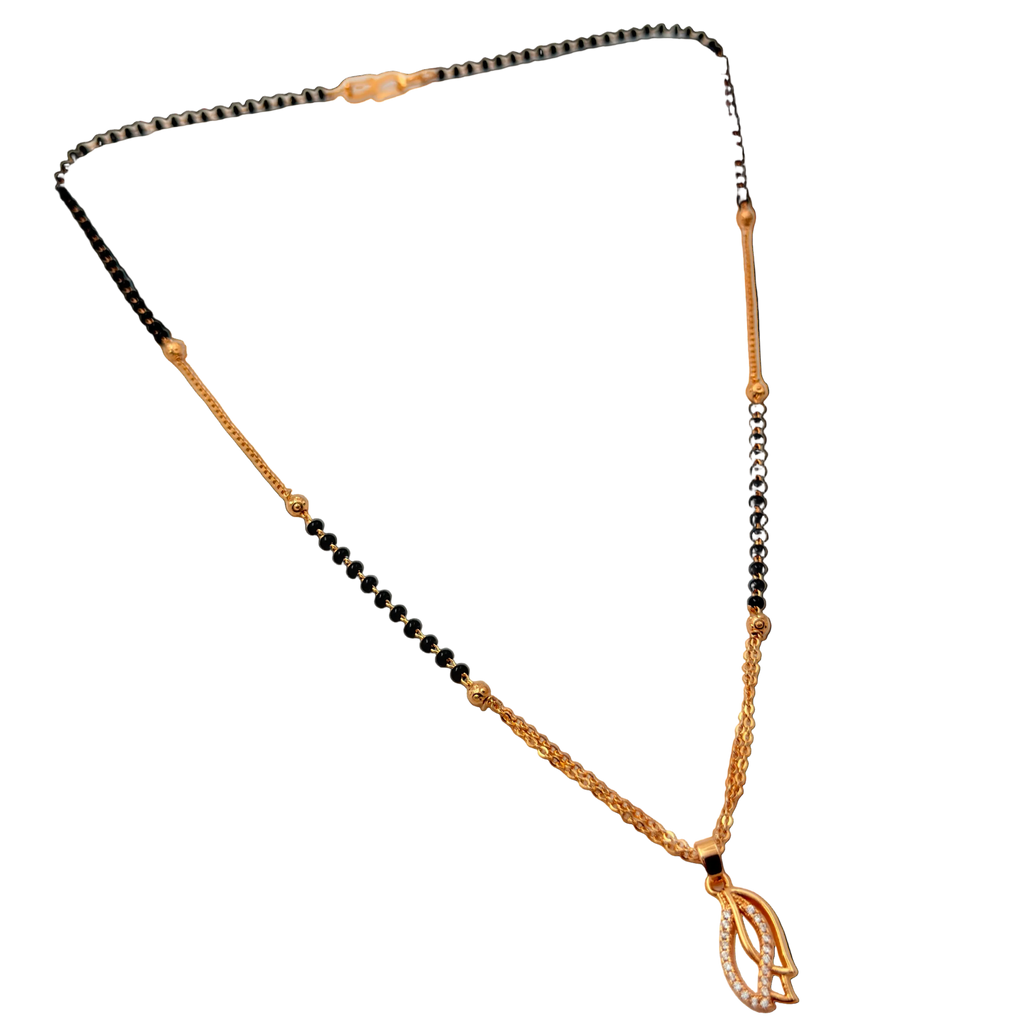 Radiant Leaf Mangalsutra Necklace