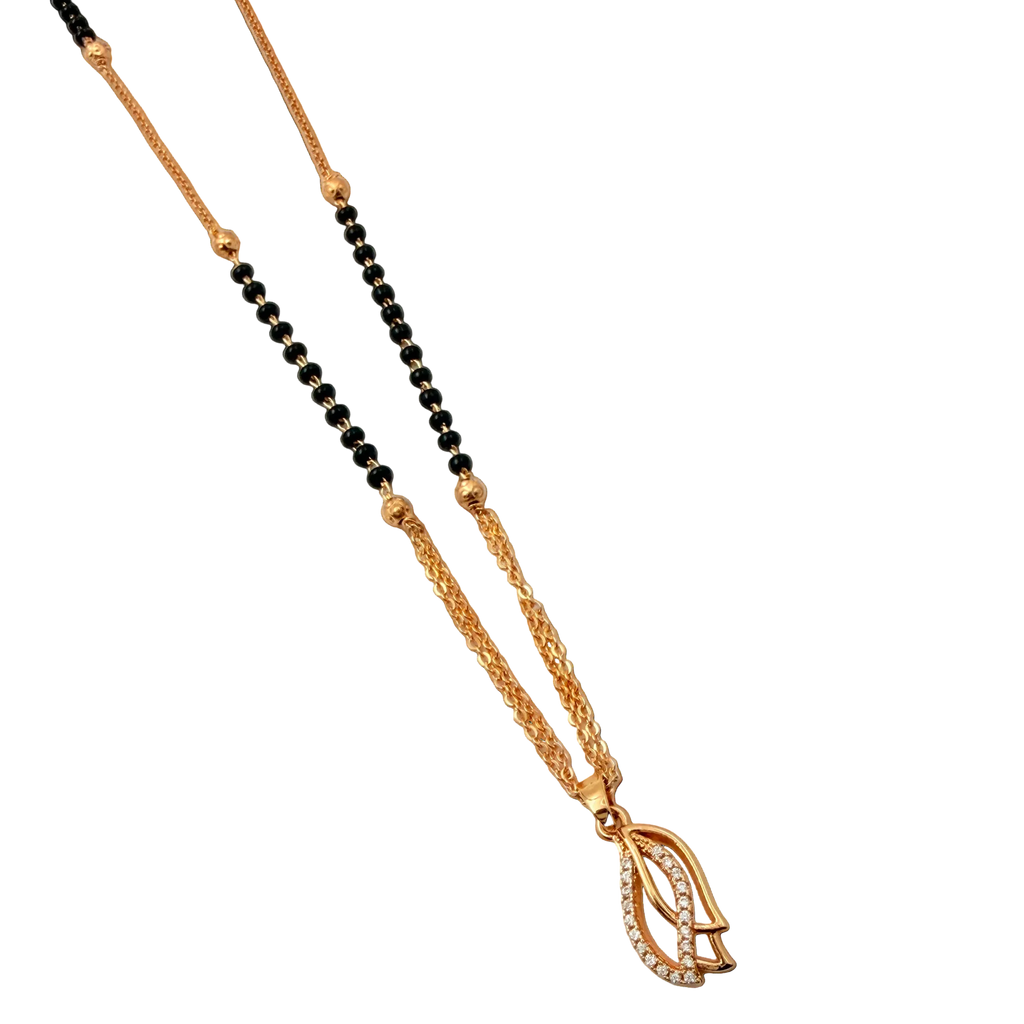 Radiant Leaf Mangalsutra Necklace