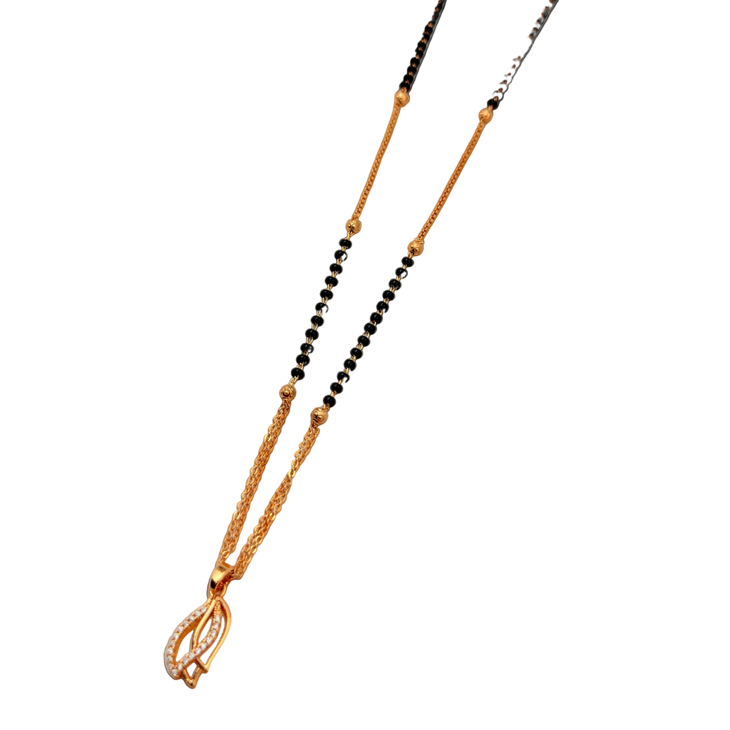 Radiant Leaf Mangalsutra Necklace