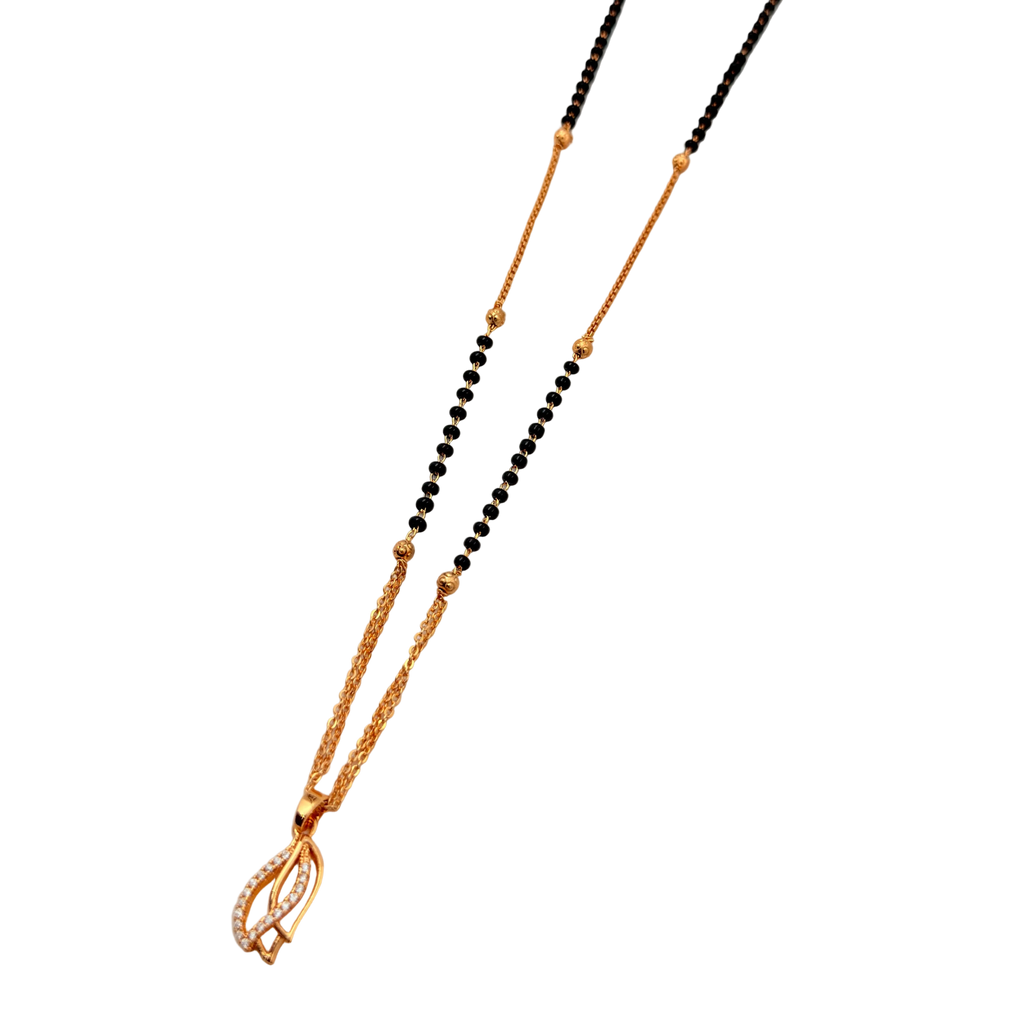 Radiant Leaf Mangalsutra Necklace