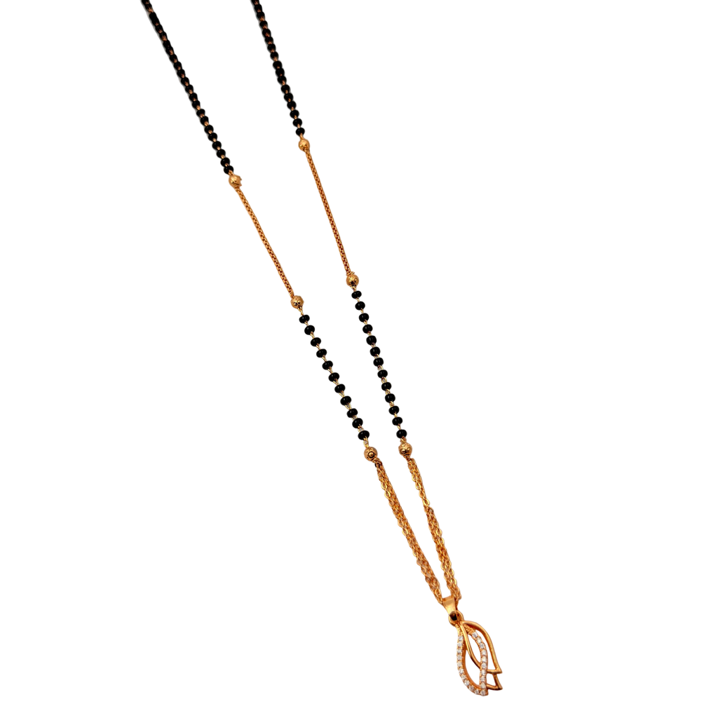 Radiant Leaf Mangalsutra Necklace