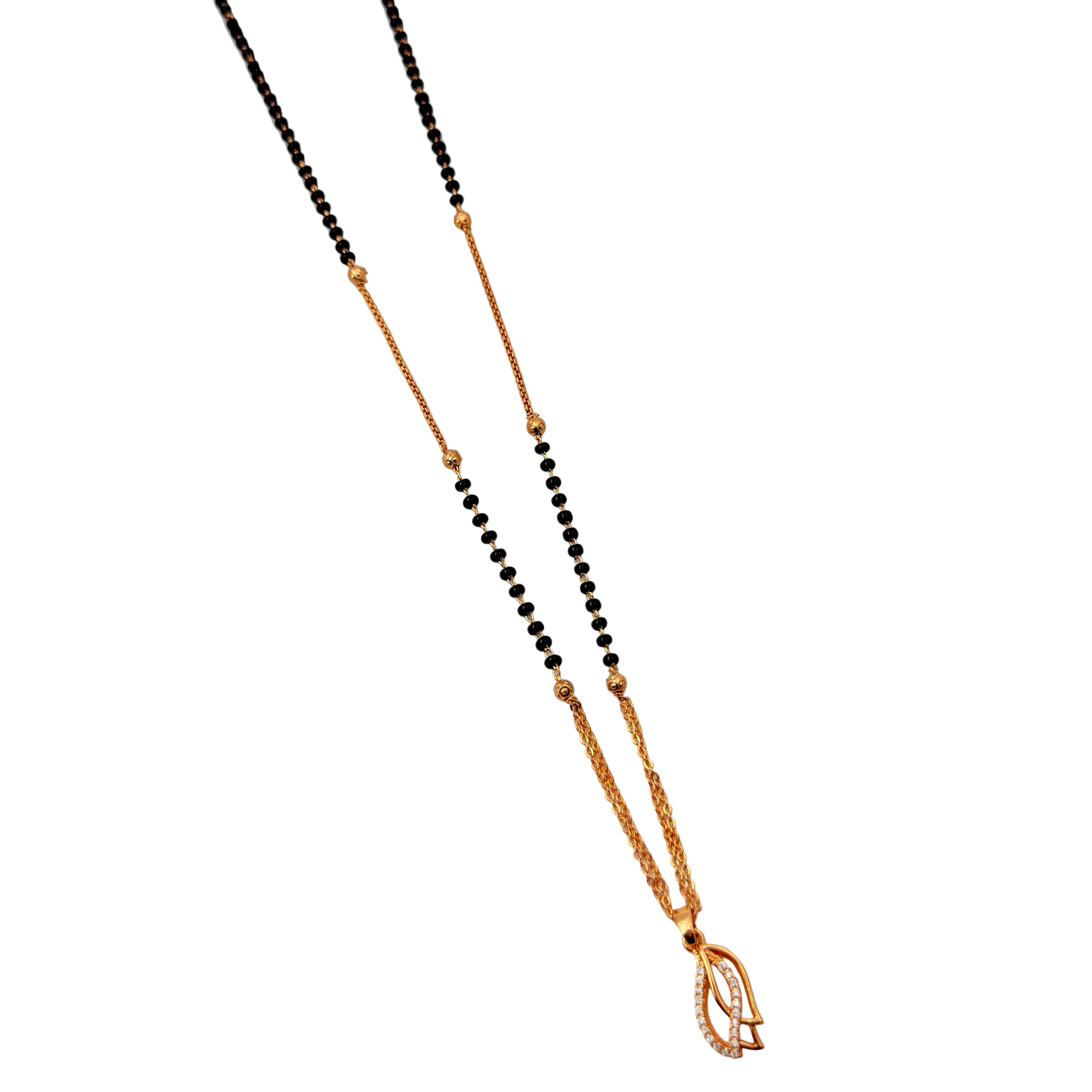 Radiant Leaf Mangalsutra Necklace
