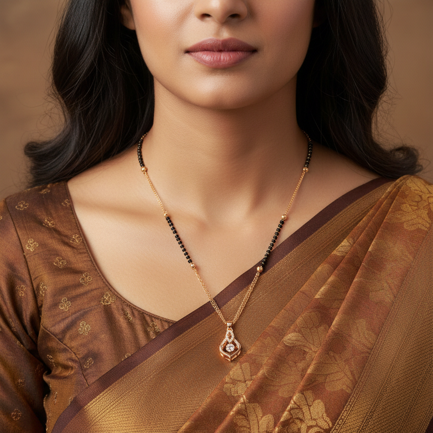 Elegant Sparkle Mangalsutra Necklace