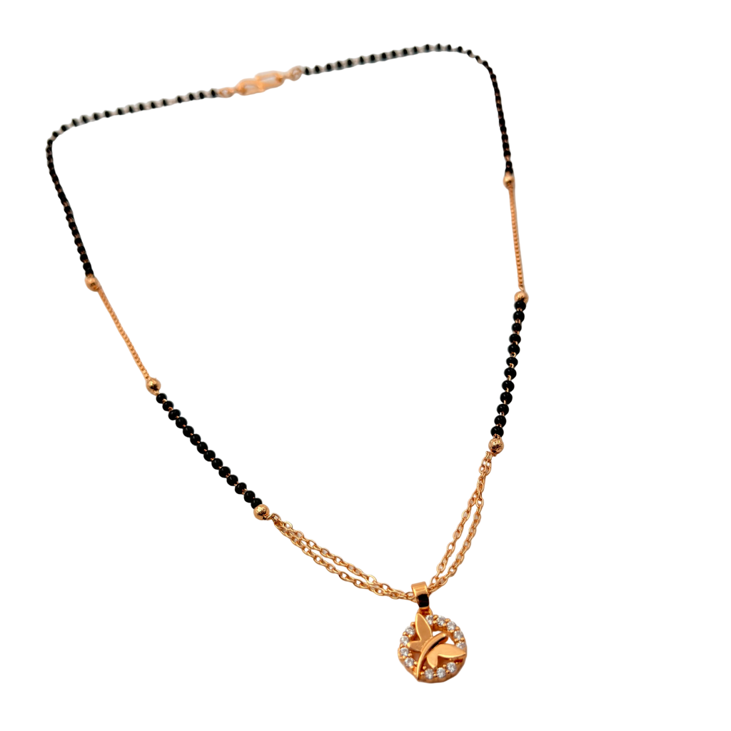Delicate Butterfly Mangalsutra Necklace