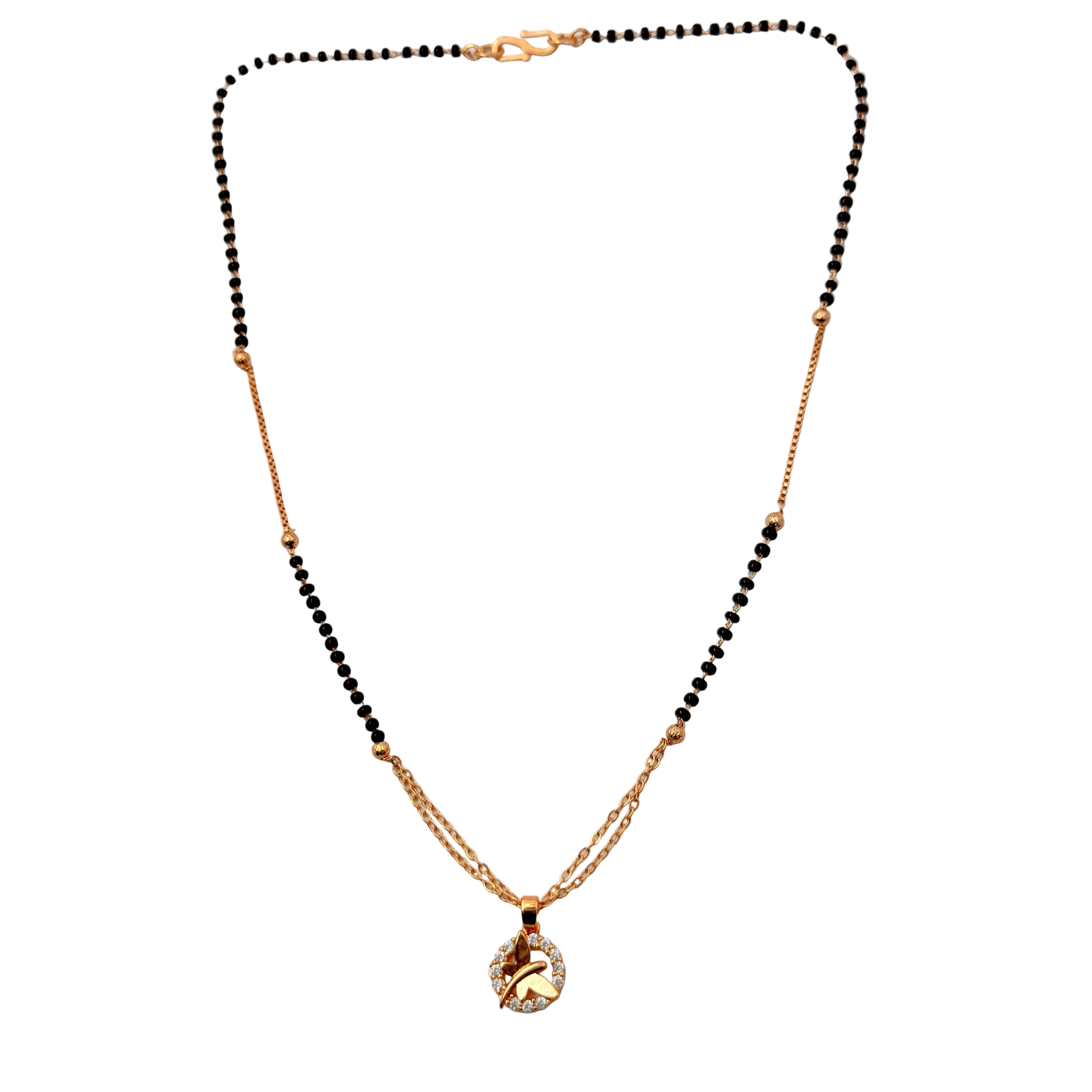 Delicate Butterfly Mangalsutra Necklace