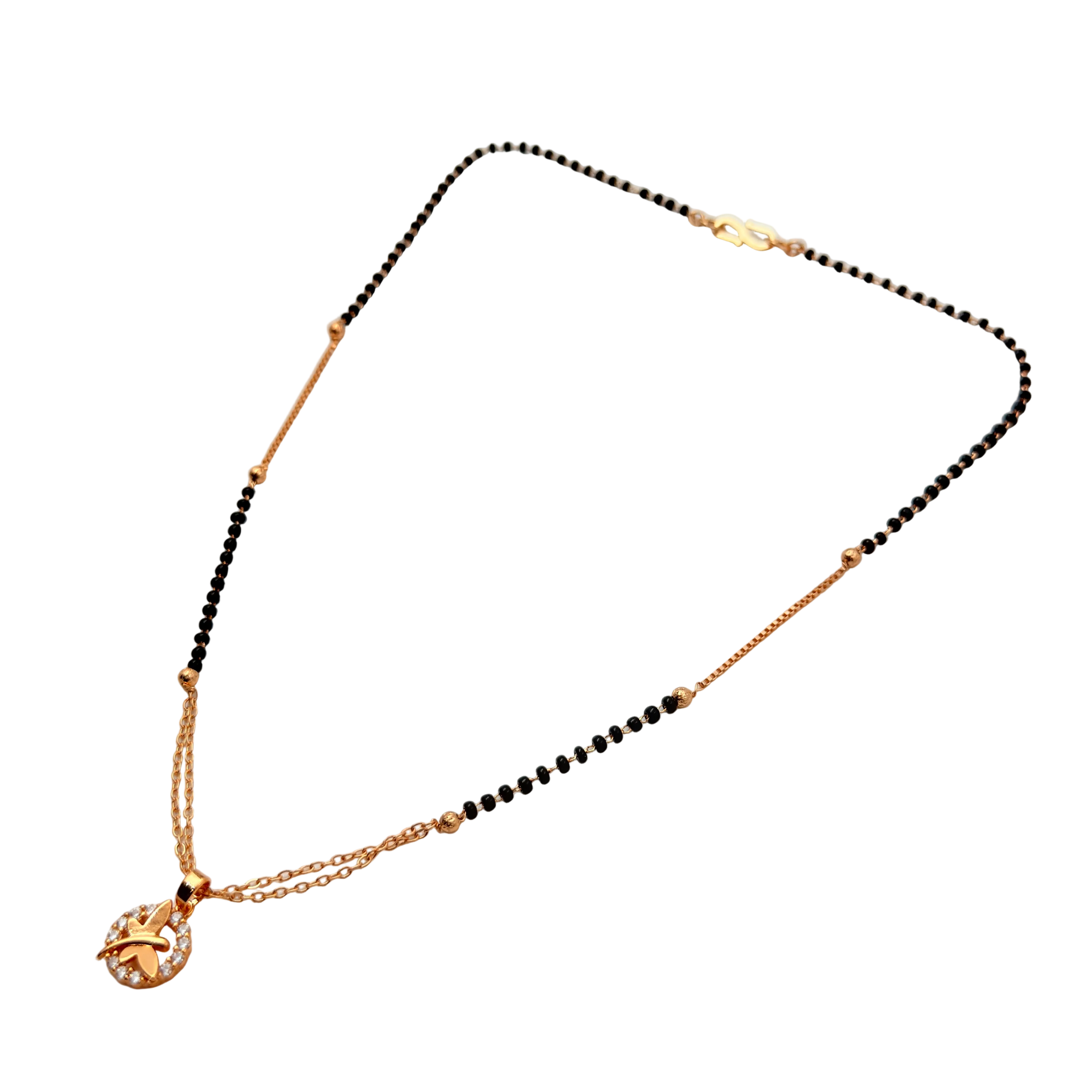Delicate Butterfly Mangalsutra Necklace