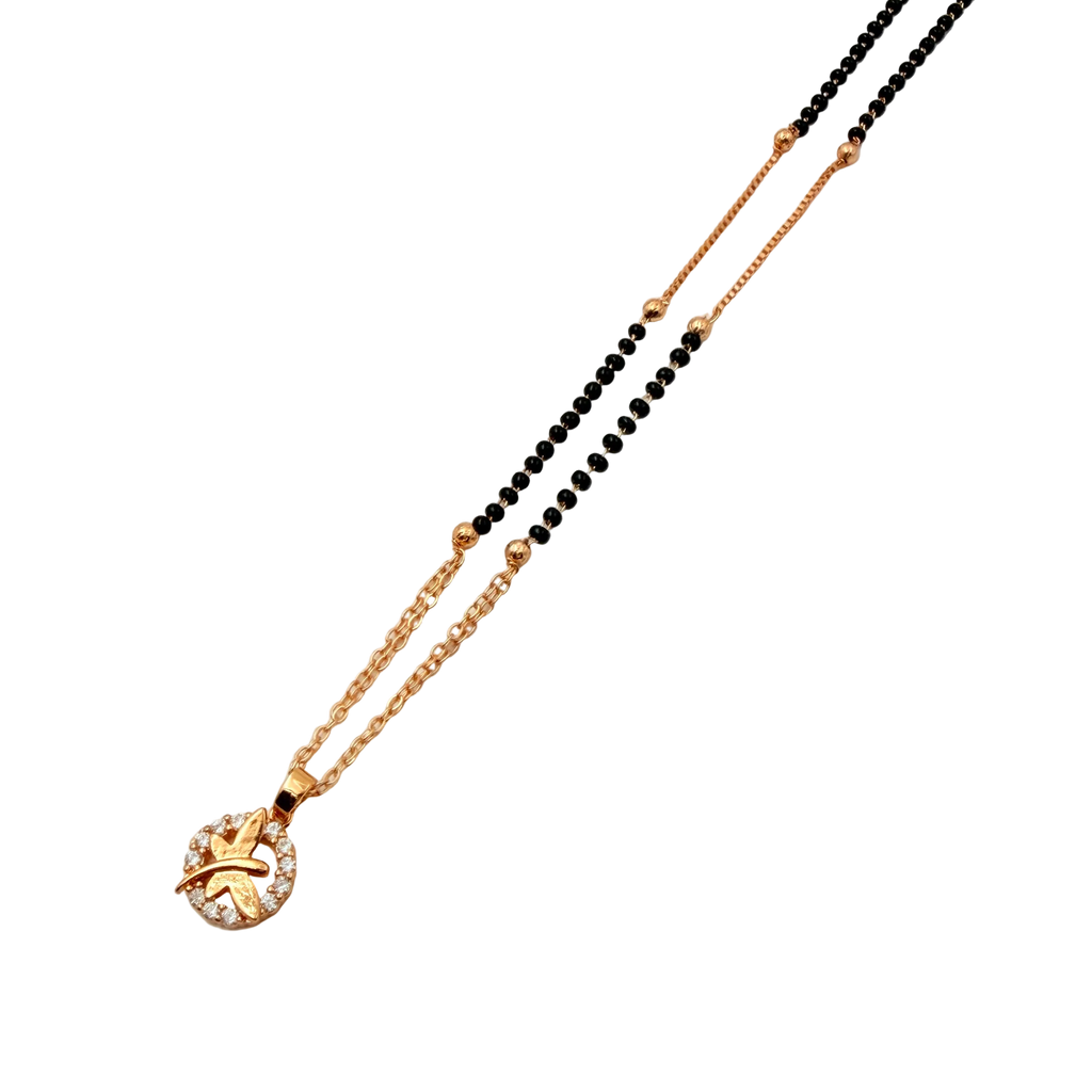Delicate Butterfly Mangalsutra Necklace