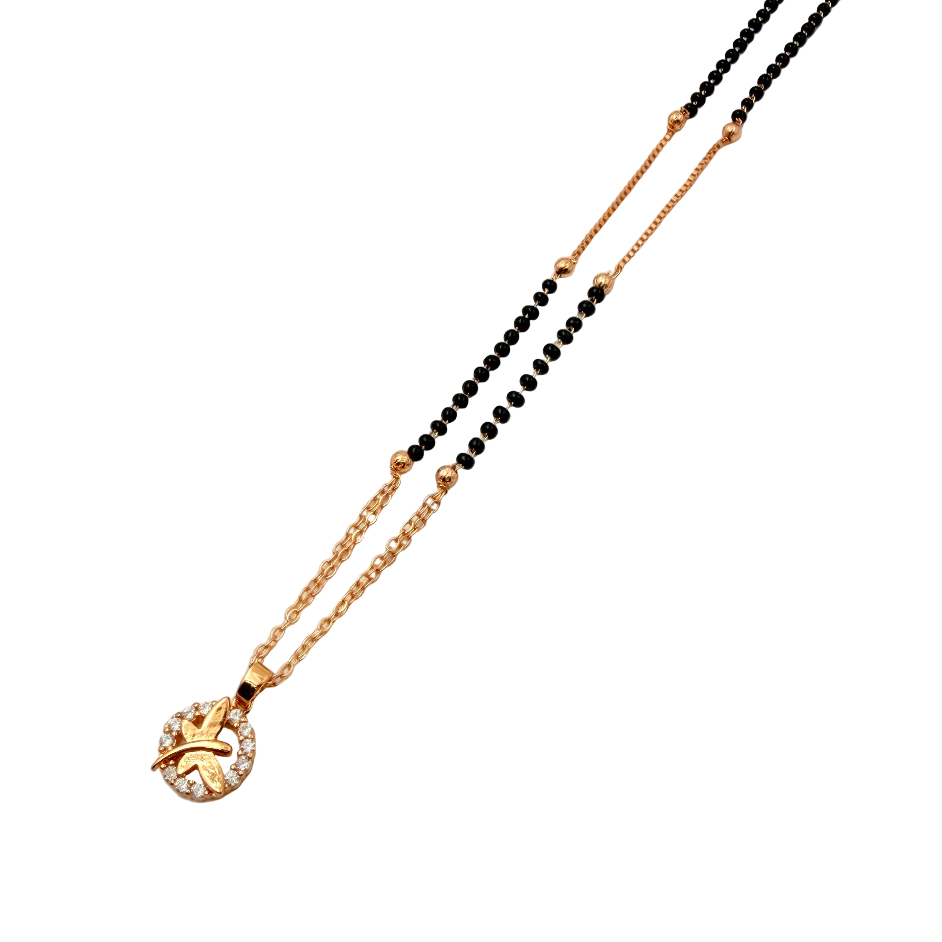Delicate Butterfly Mangalsutra Necklace