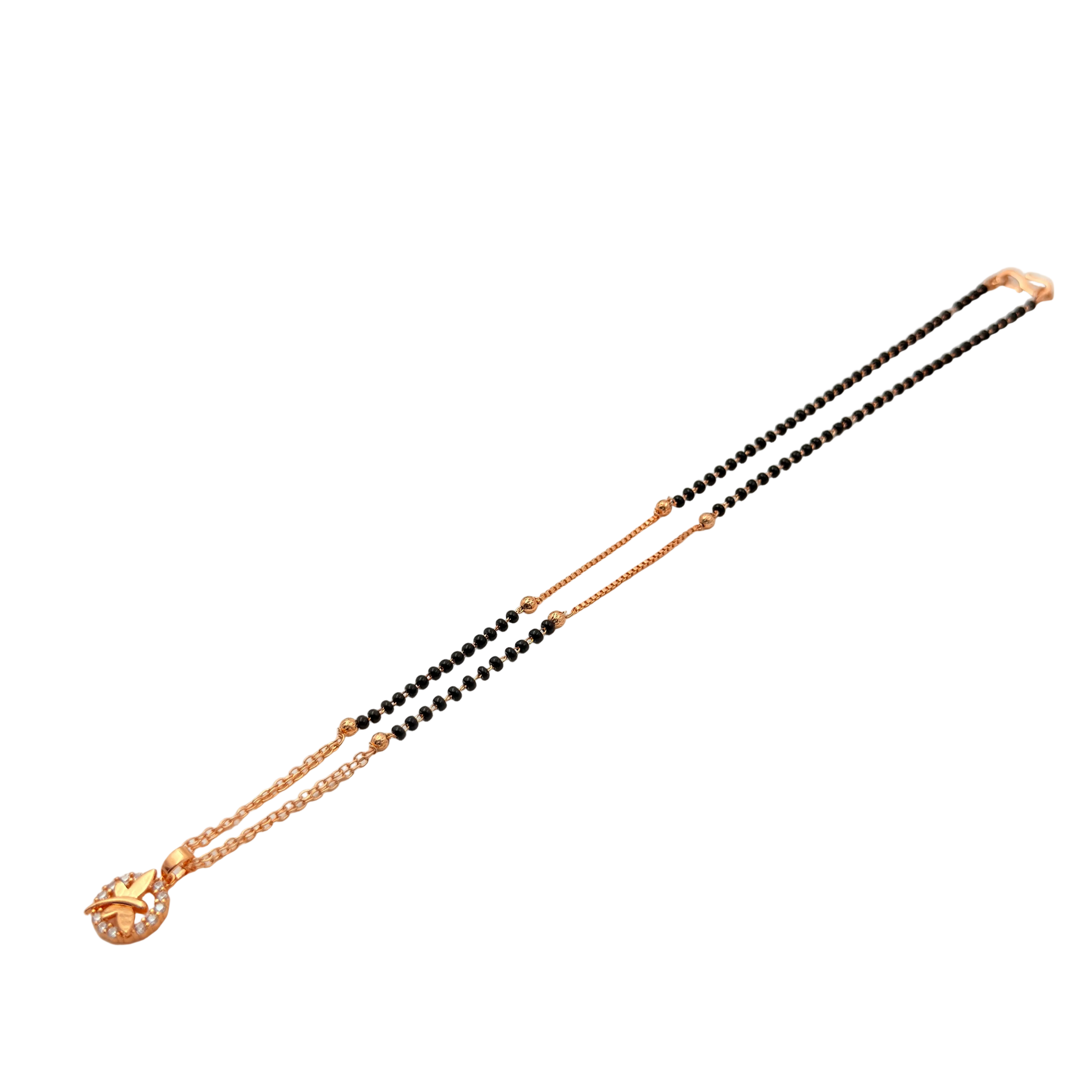 Delicate Butterfly Mangalsutra Necklace