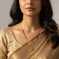Sparkling Butterfly Mangalsutra Necklace