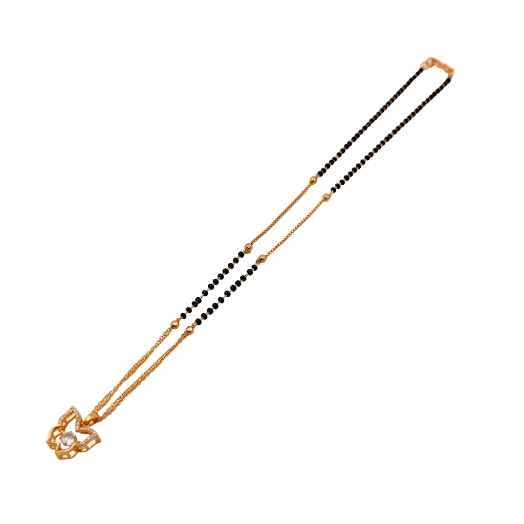 Sparkling Butterfly Mangalsutra Necklace