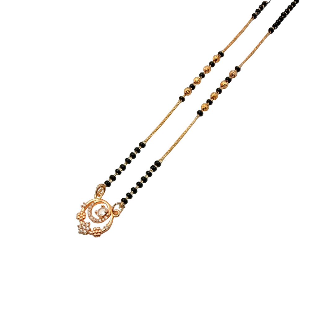 Elegant Floral Mangalsutra Necklace