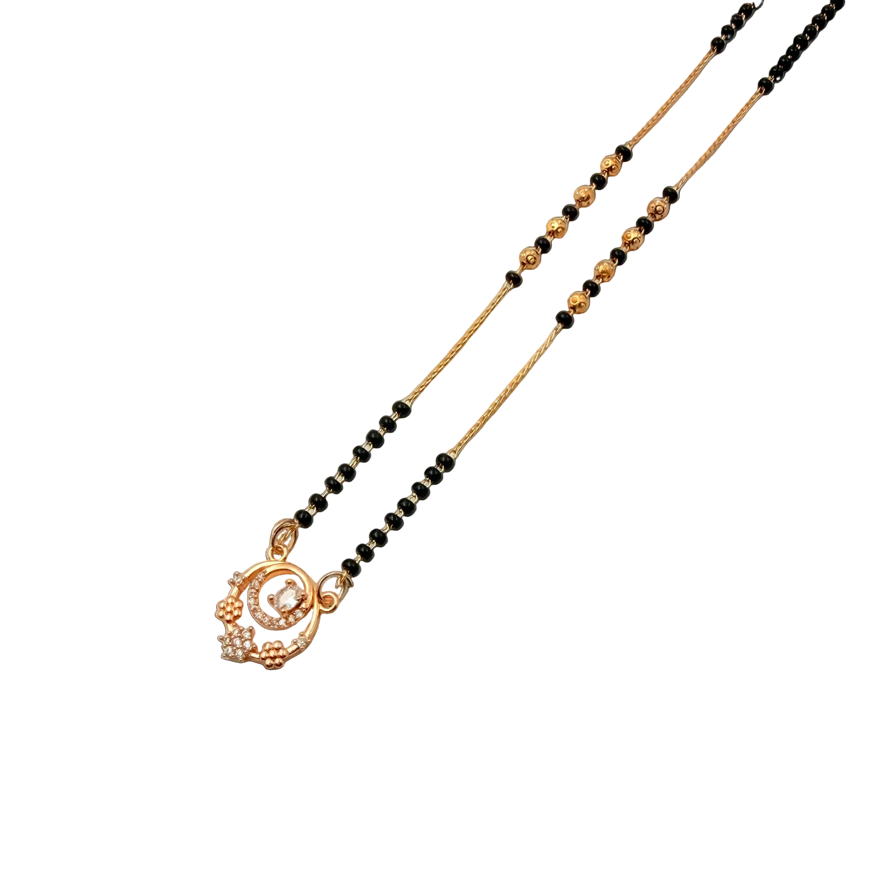 Elegant Floral Mangalsutra Necklace