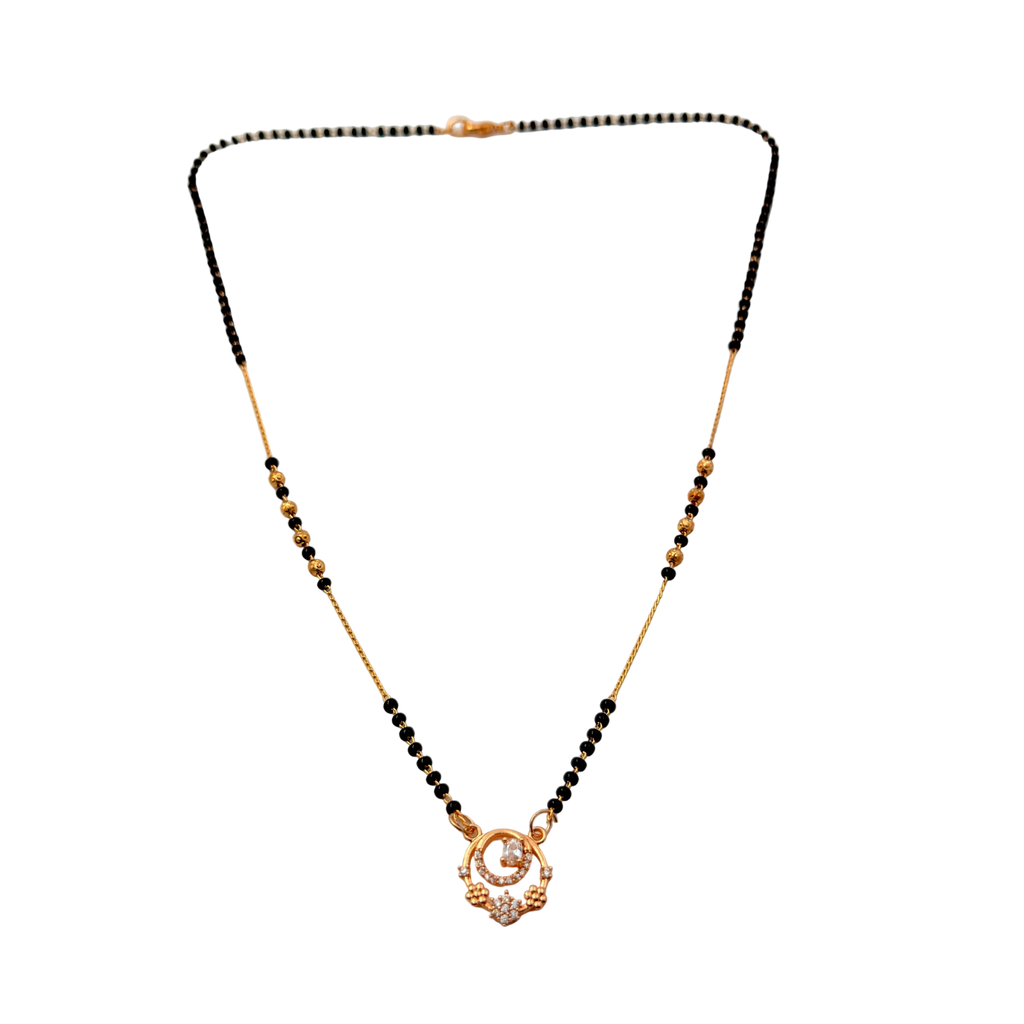 Elegant Floral Mangalsutra Necklace