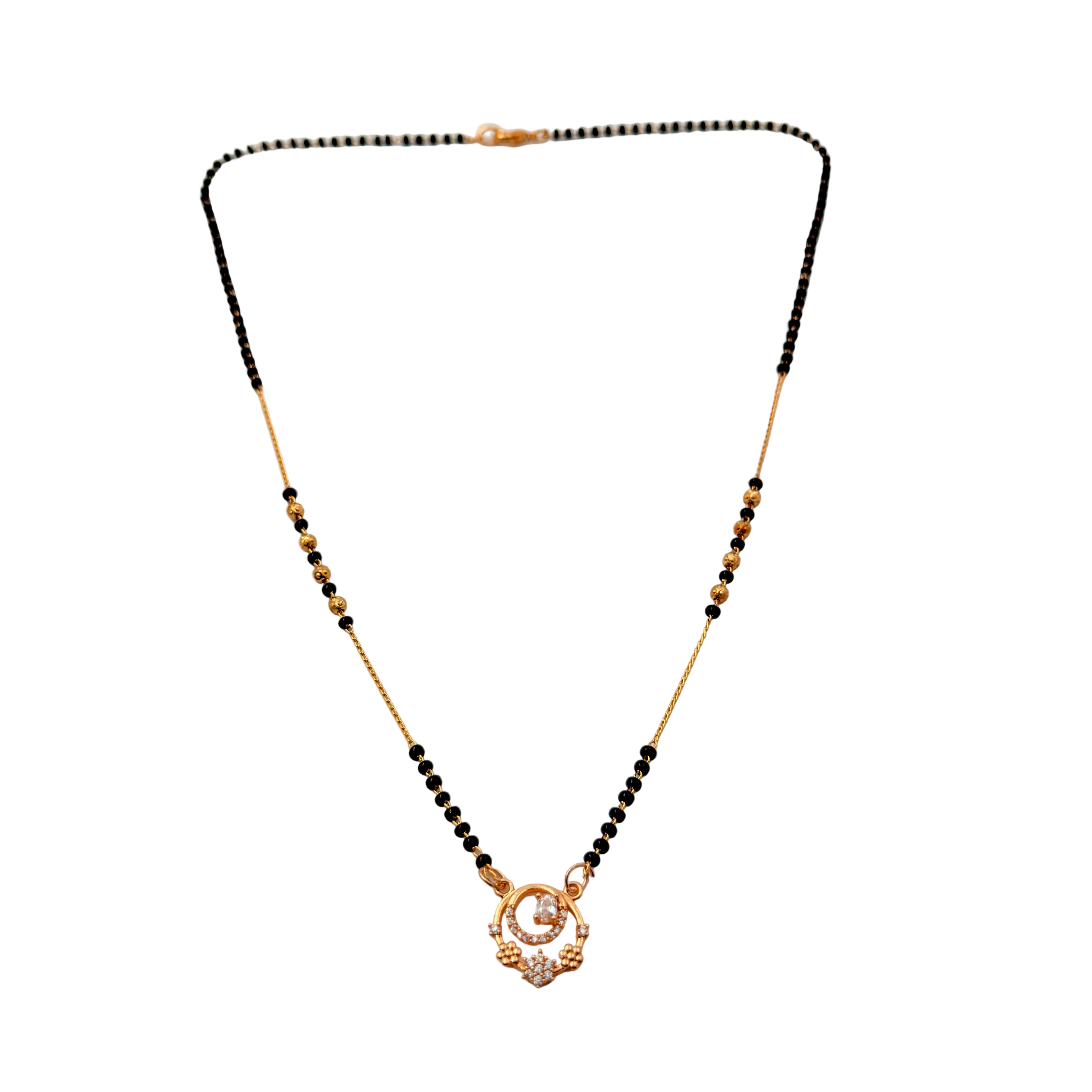 Elegant Floral Mangalsutra Necklace